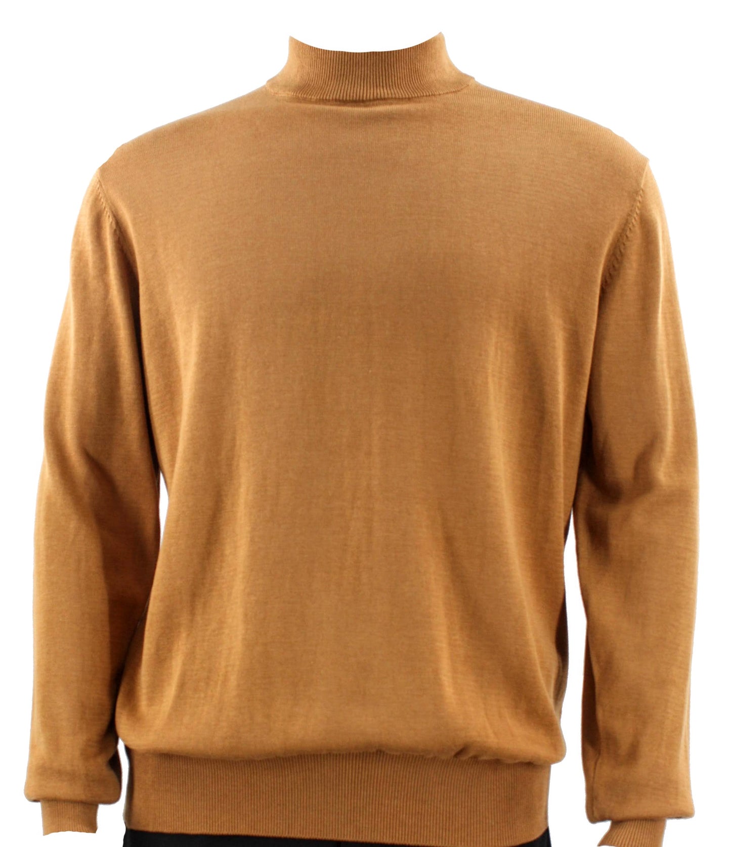 Bassiri Long Sleeve Mock Neck Sweater 630 Gold