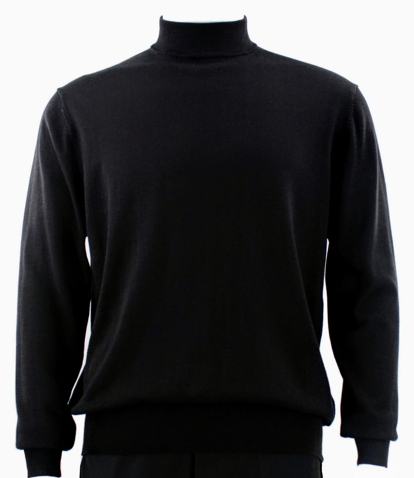 Bassiri Long Sleeve Mock Neck Sweater 630 Black