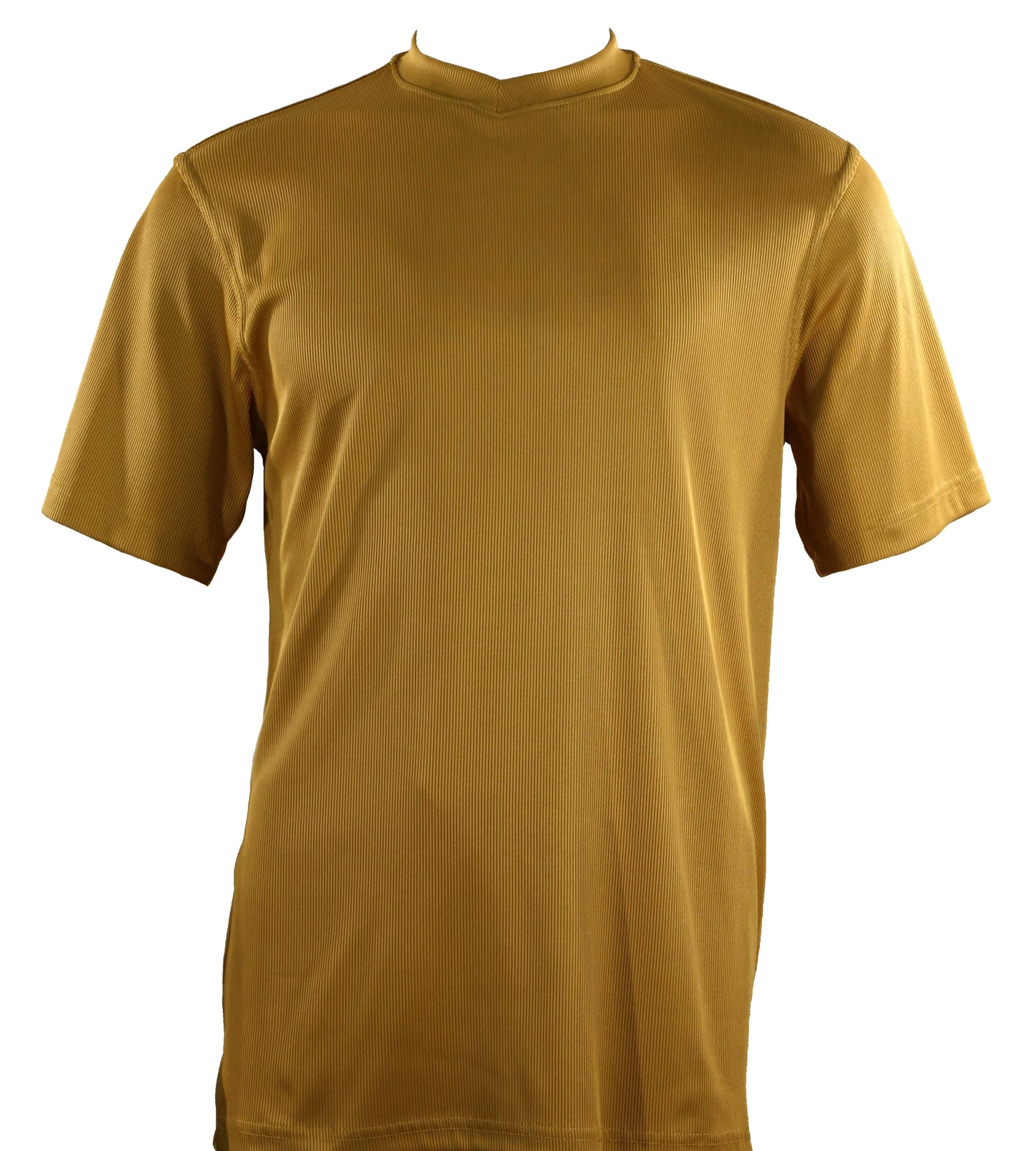 Bassiri Short Sleeve V-Neck T-Shirt Style #219 Gold