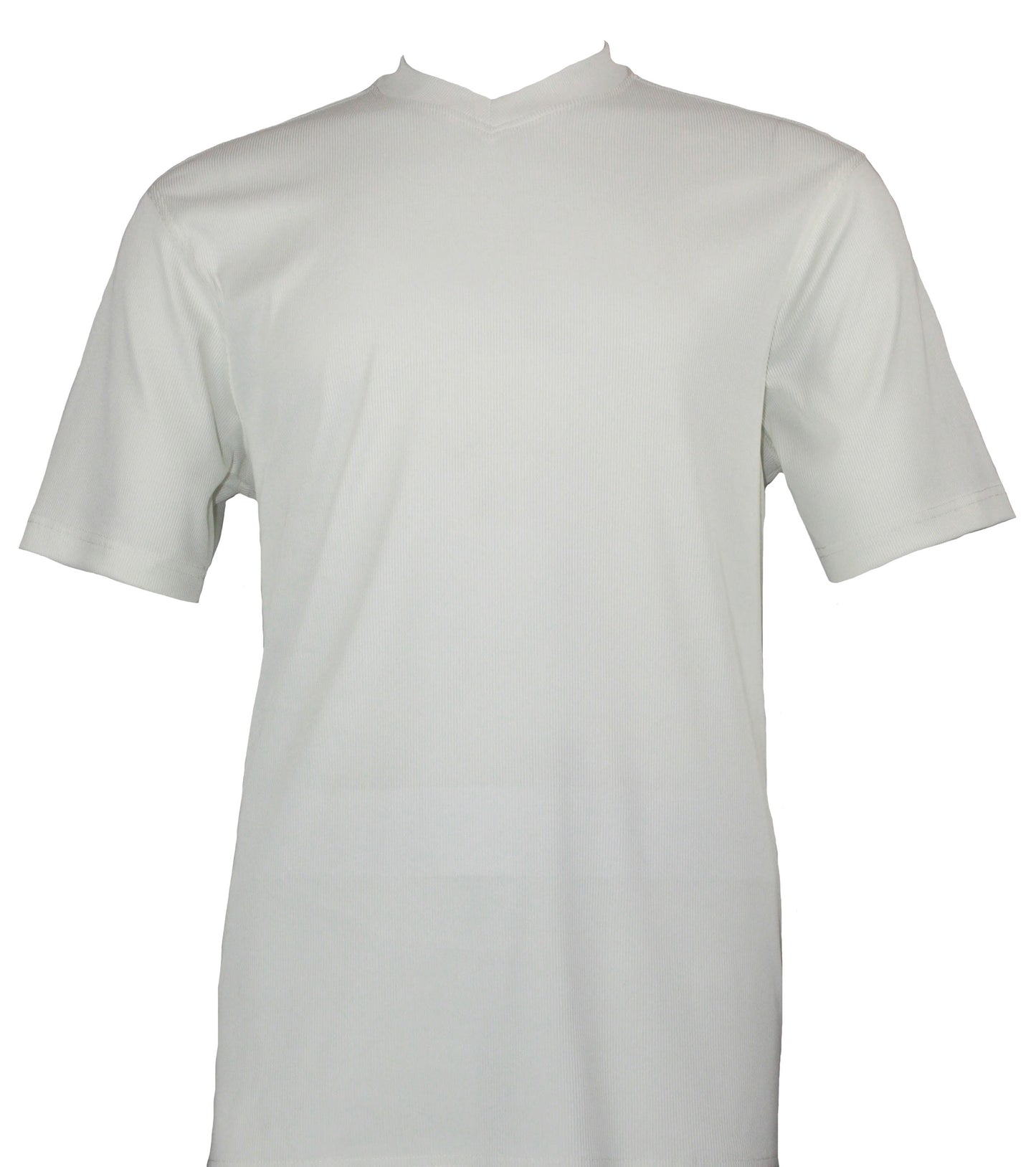 Bassiri Short Sleeve V-Neck T-Shirt Style #219 Ivory