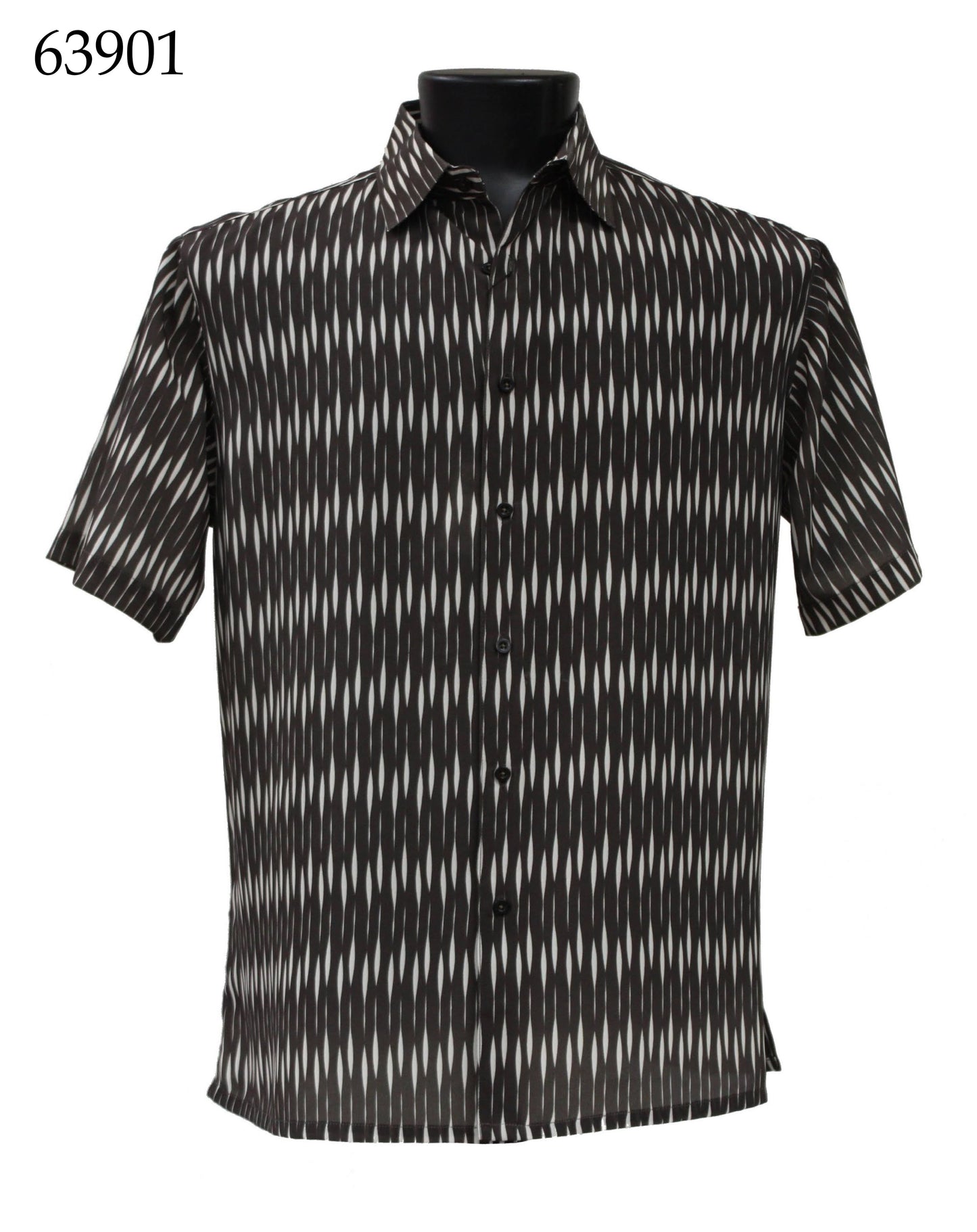 Bassiri Short Sleeve Button Down Casual Printed Shirts 63901