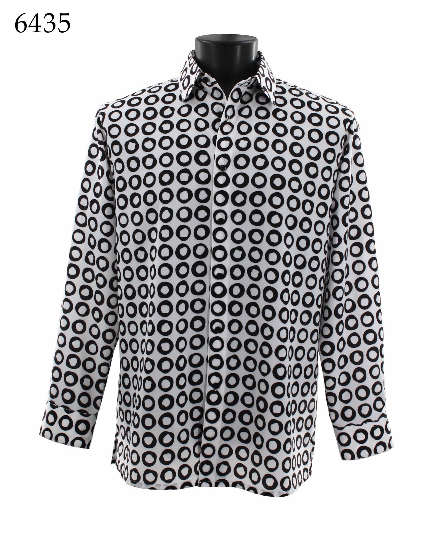 Bassiri Long Sleeve Button Down Casual Printed Shirts 6435