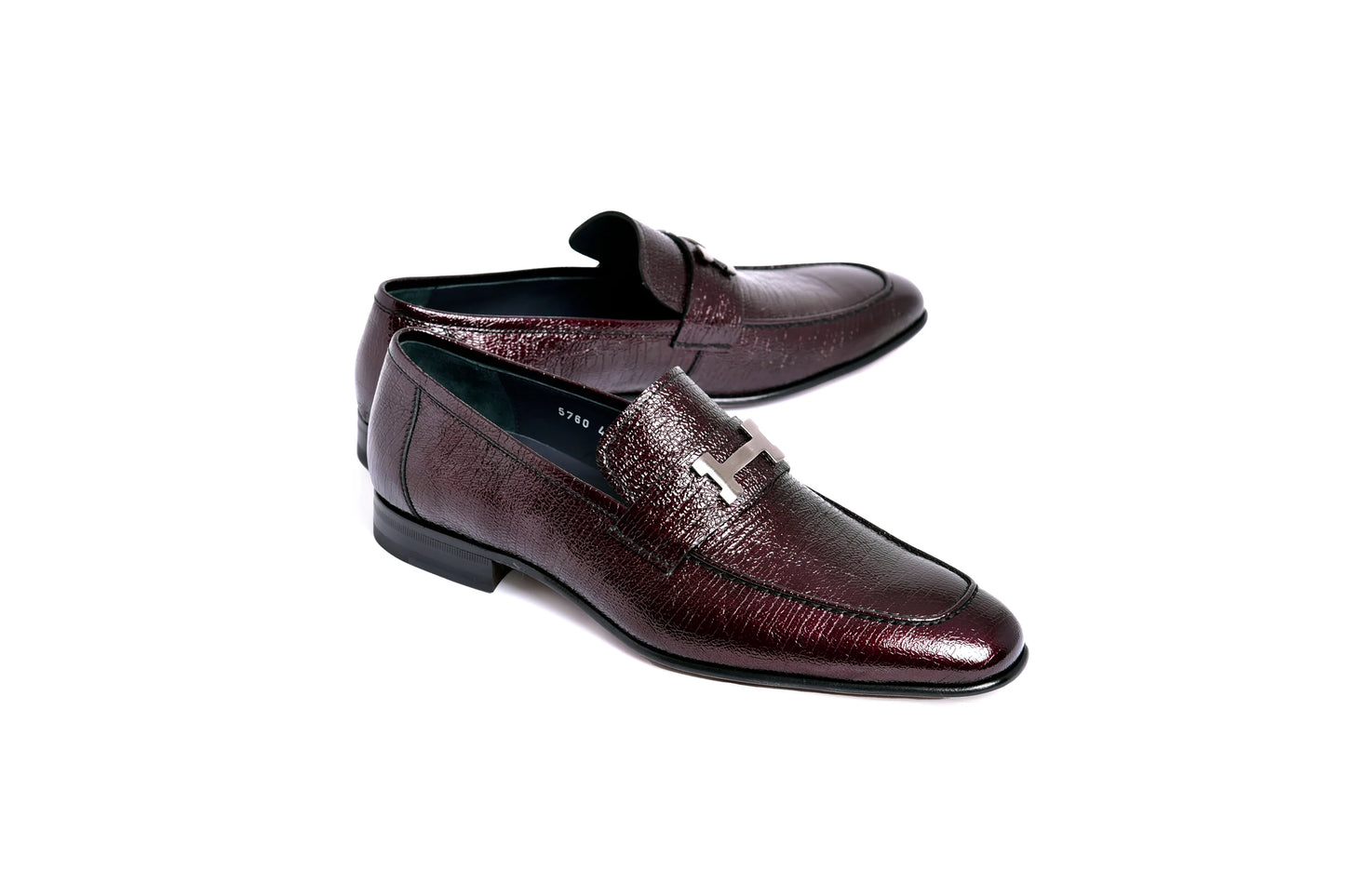 Corrente C01999-5760 H Buckle Vita Calf Skin-Burgundy