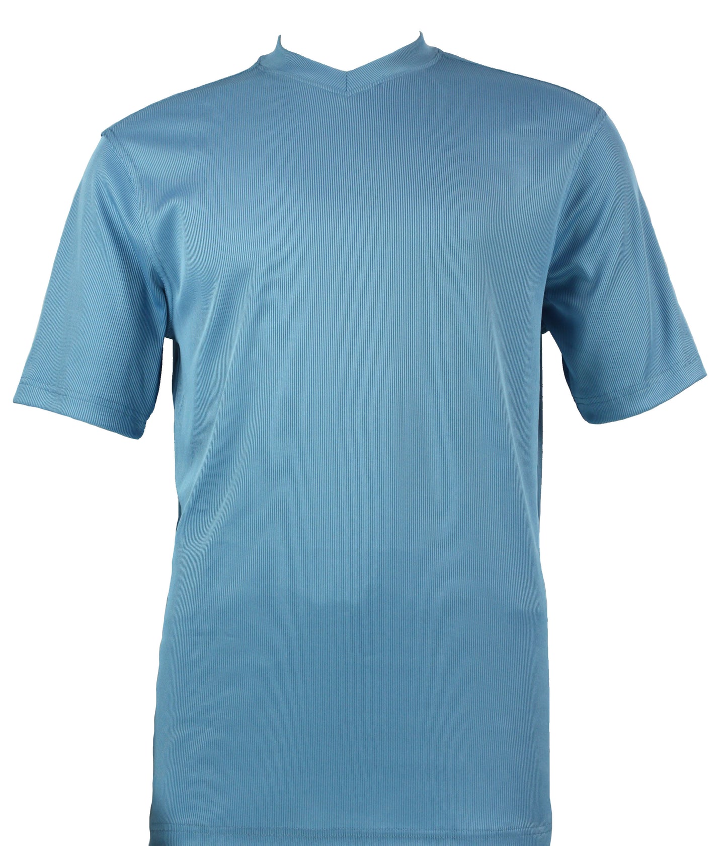 Bassiri Short Sleeve V-Neck T-Shirt Style #219 Turquoise