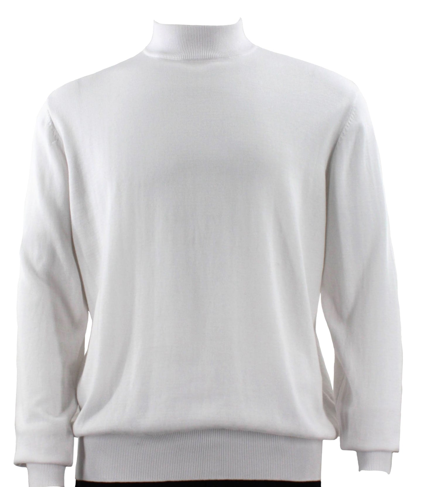 Bassiri Long Sleeve Mock Neck Sweater 630 White