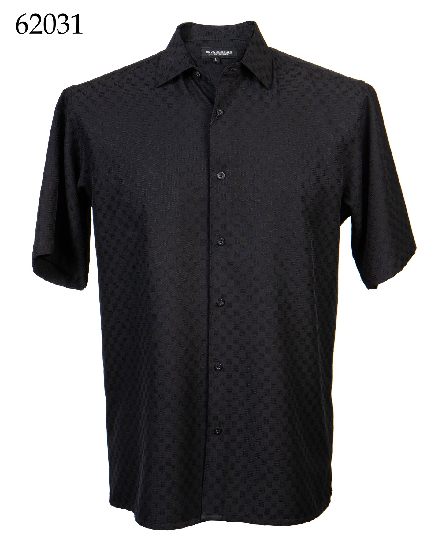 Bassiri Tone-on-Tone Short Sleeve Shirts 62031