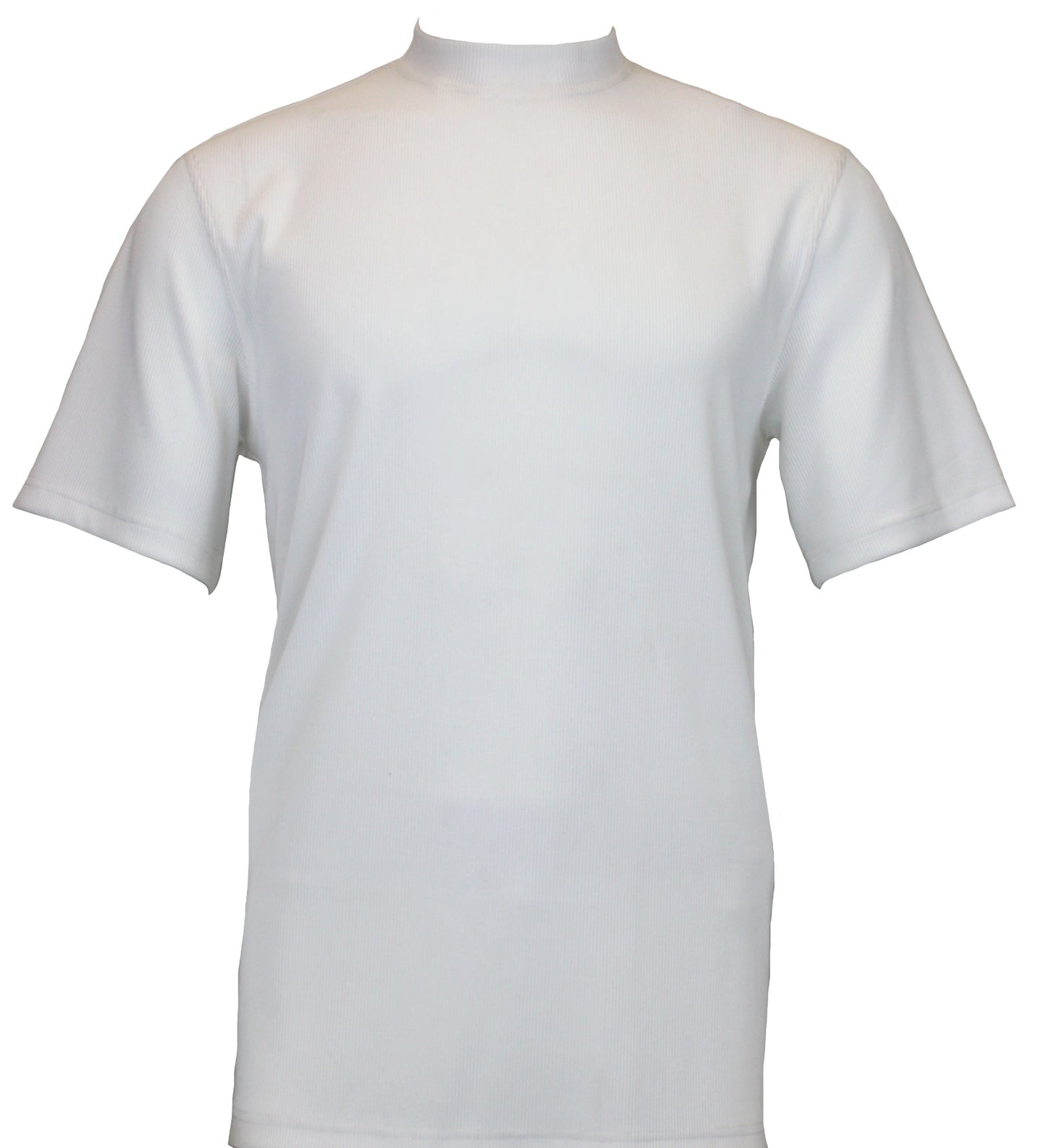 Bassiri Short Sleeve Mock Neck T-Shirt Style #218 White