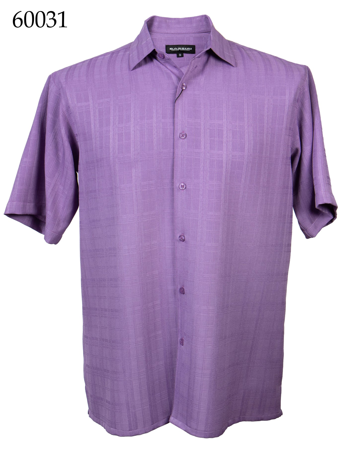 Bassiri Tone-on-Tone Short Sleeve Shirts 60031