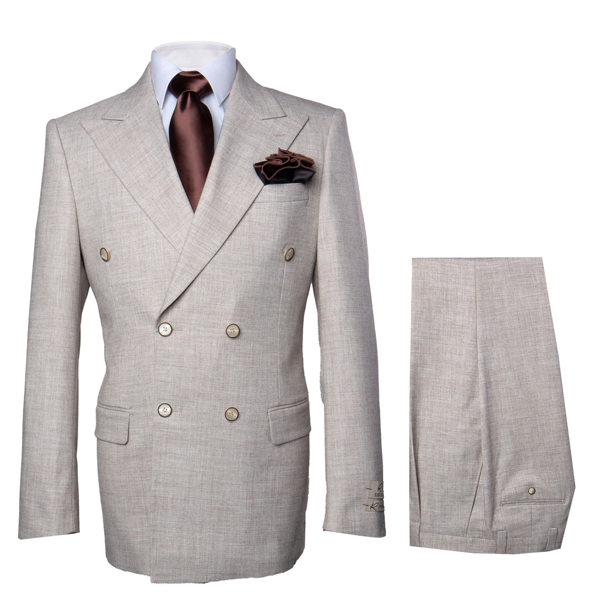 Rossiman Red Men's Suit Double Breasted Slim Fit main image 0