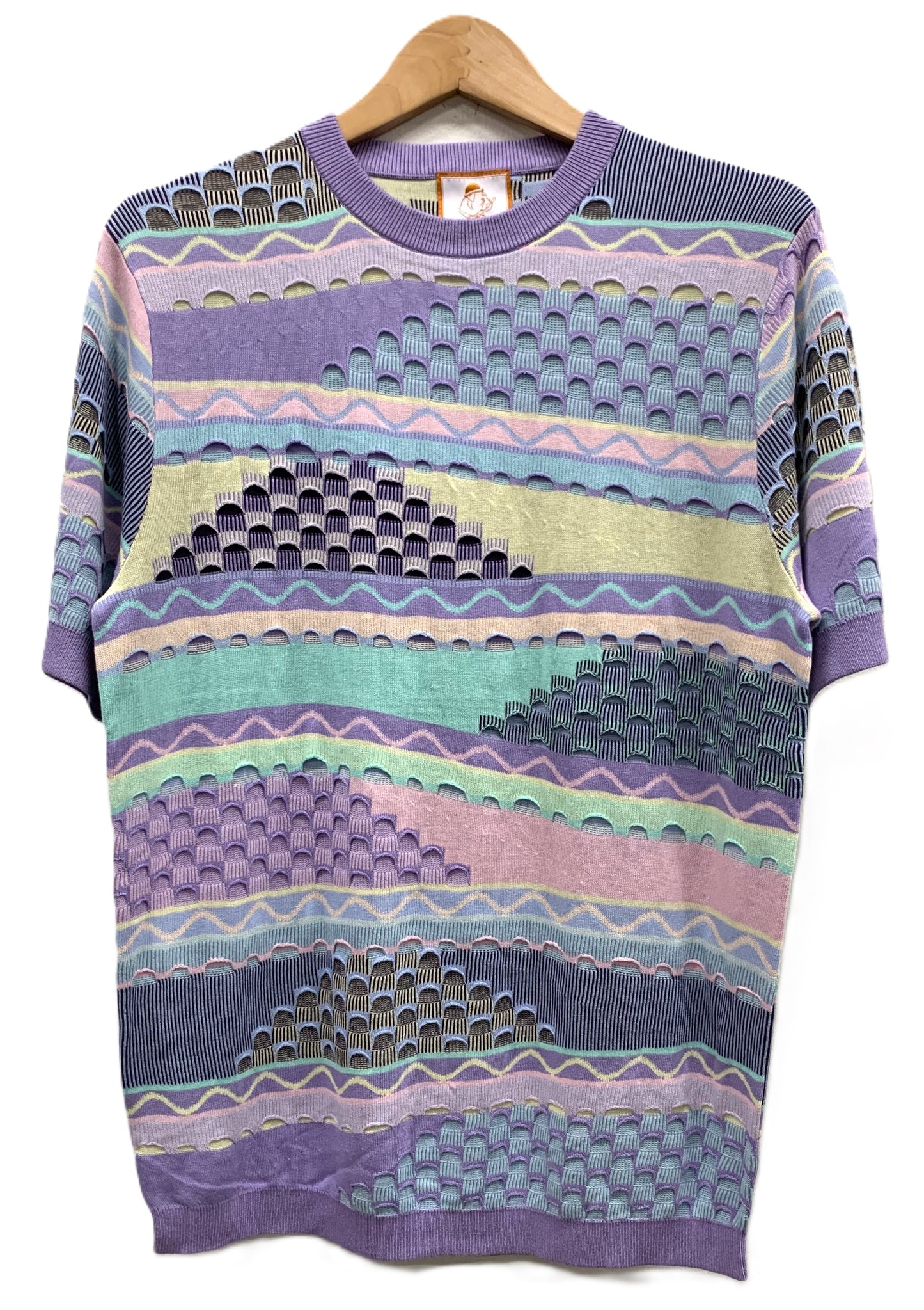 Cigar Couture Men's Polo Knit Short Sleeve Sport Shirt - CR 1672 Lilac