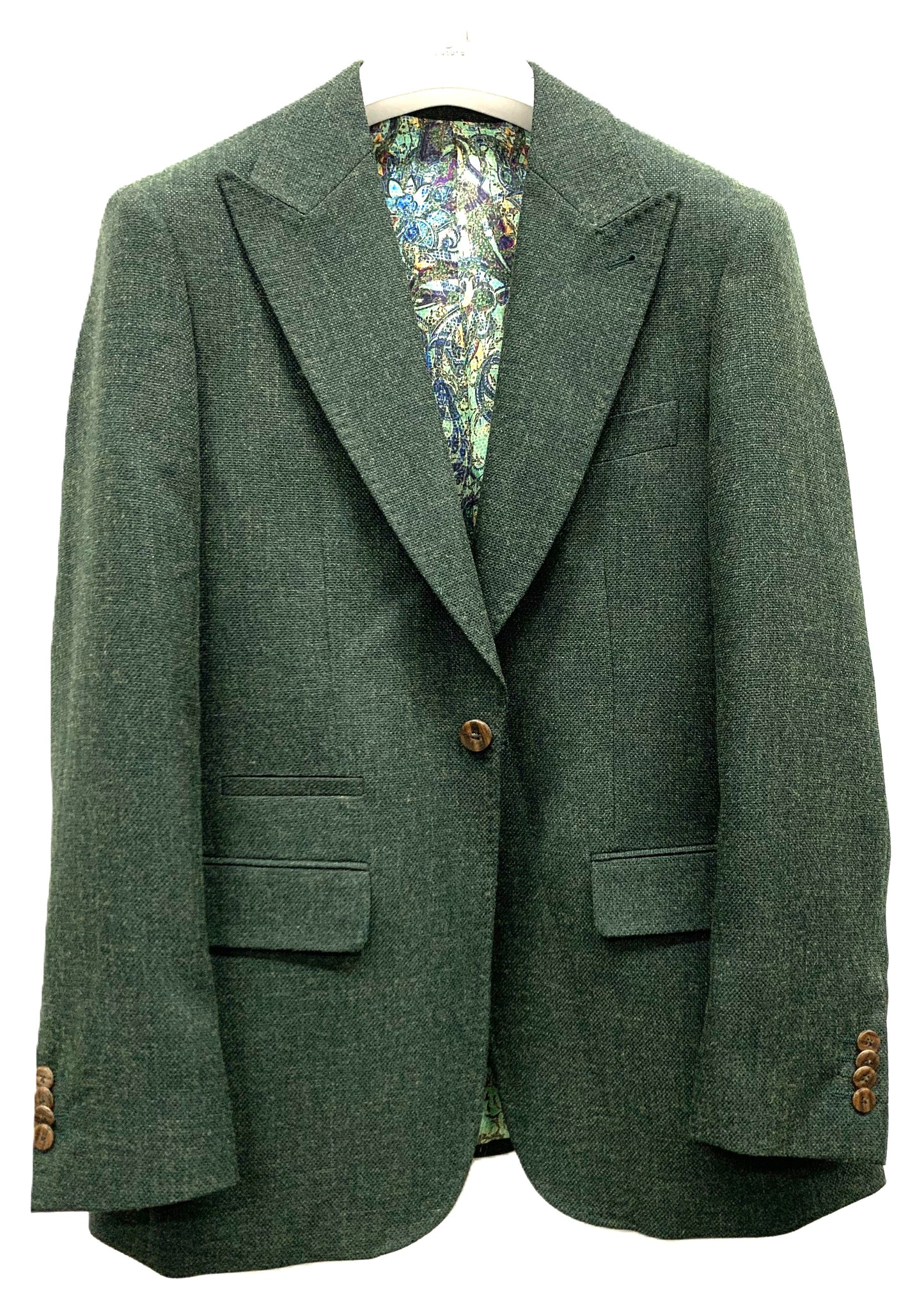 Cigar Classic Peak Lapel Blazer – Style #J-7001 FOREST