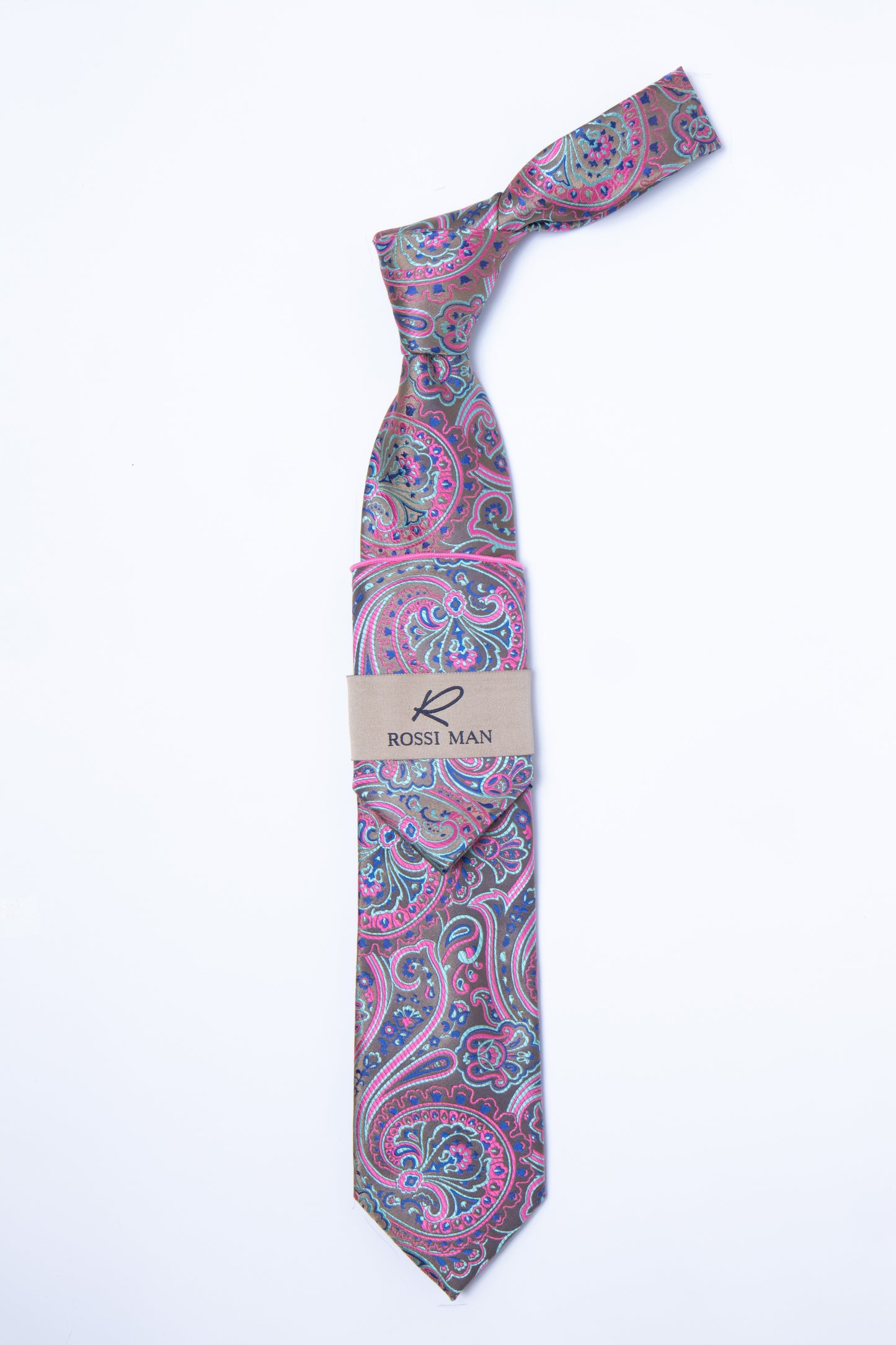 Rossi Man Tie and Pocket Round RMR306-4
