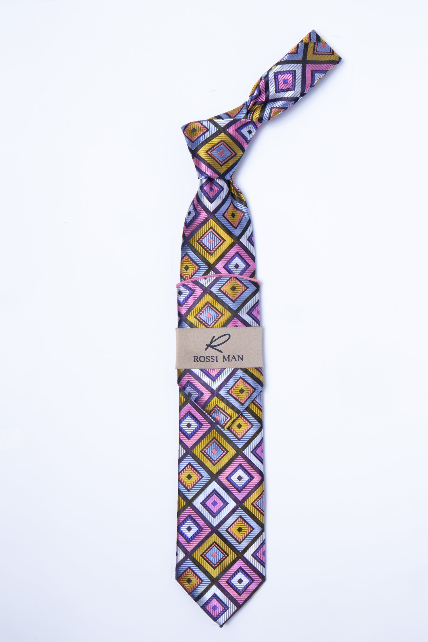 Rossi Man Tie and Pocket Round RMR307-4