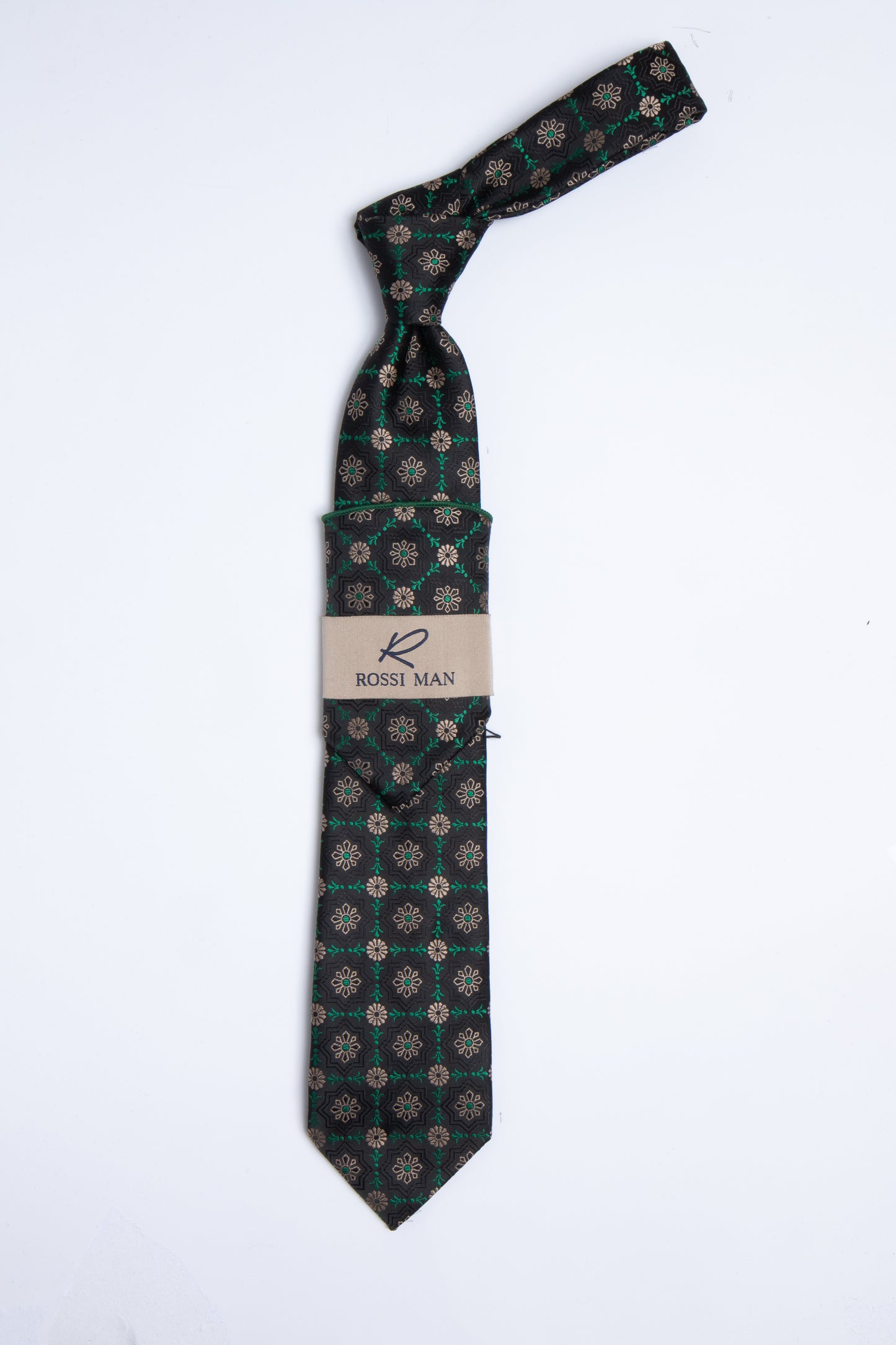 Rossi Man Tie and Pocket Round RMR356-1
