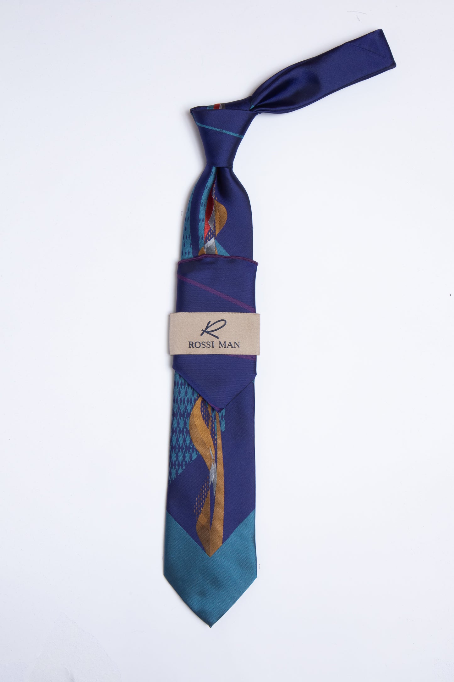 Rossi Man Tie and Pocket Round RMR359-1