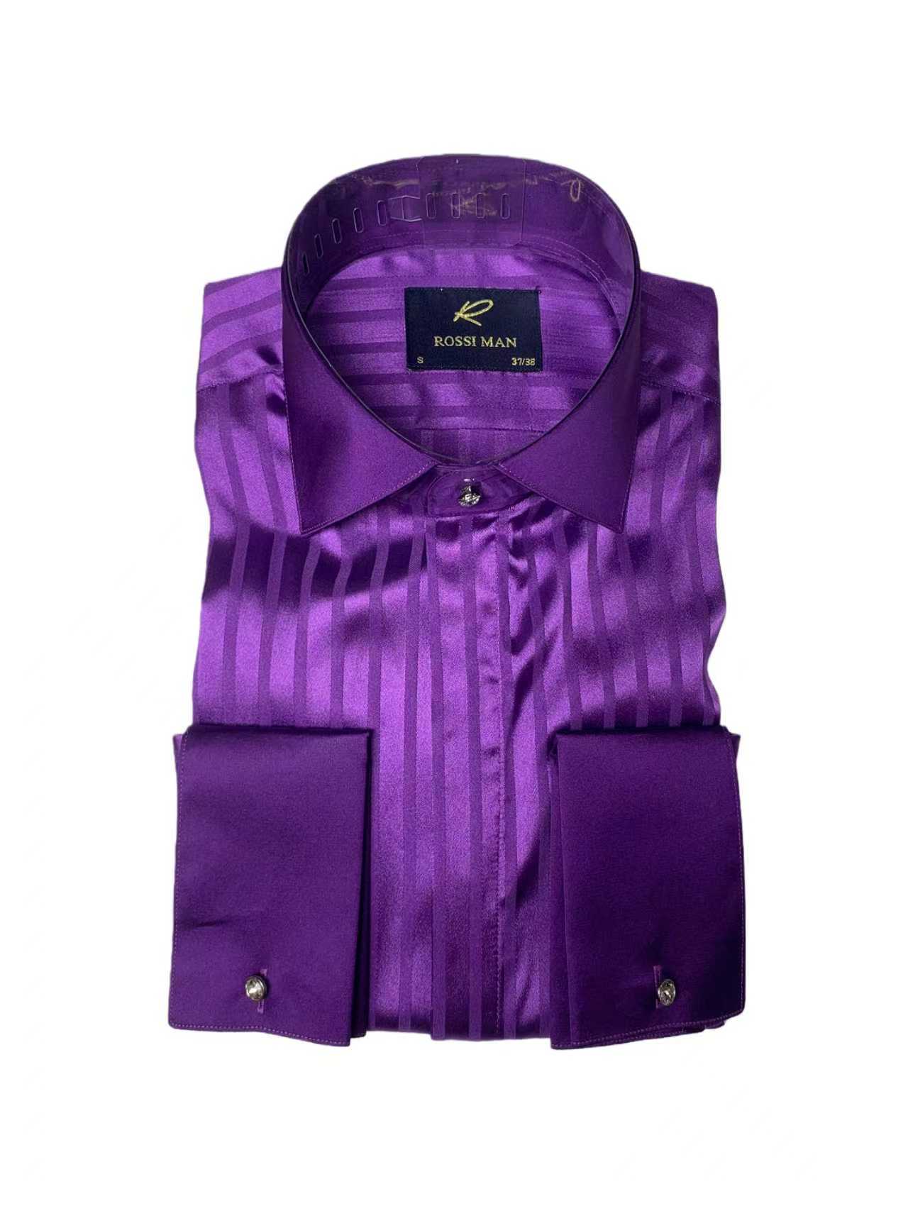 ROSSI MAN DRESS SHIRT RS10 PURPLE