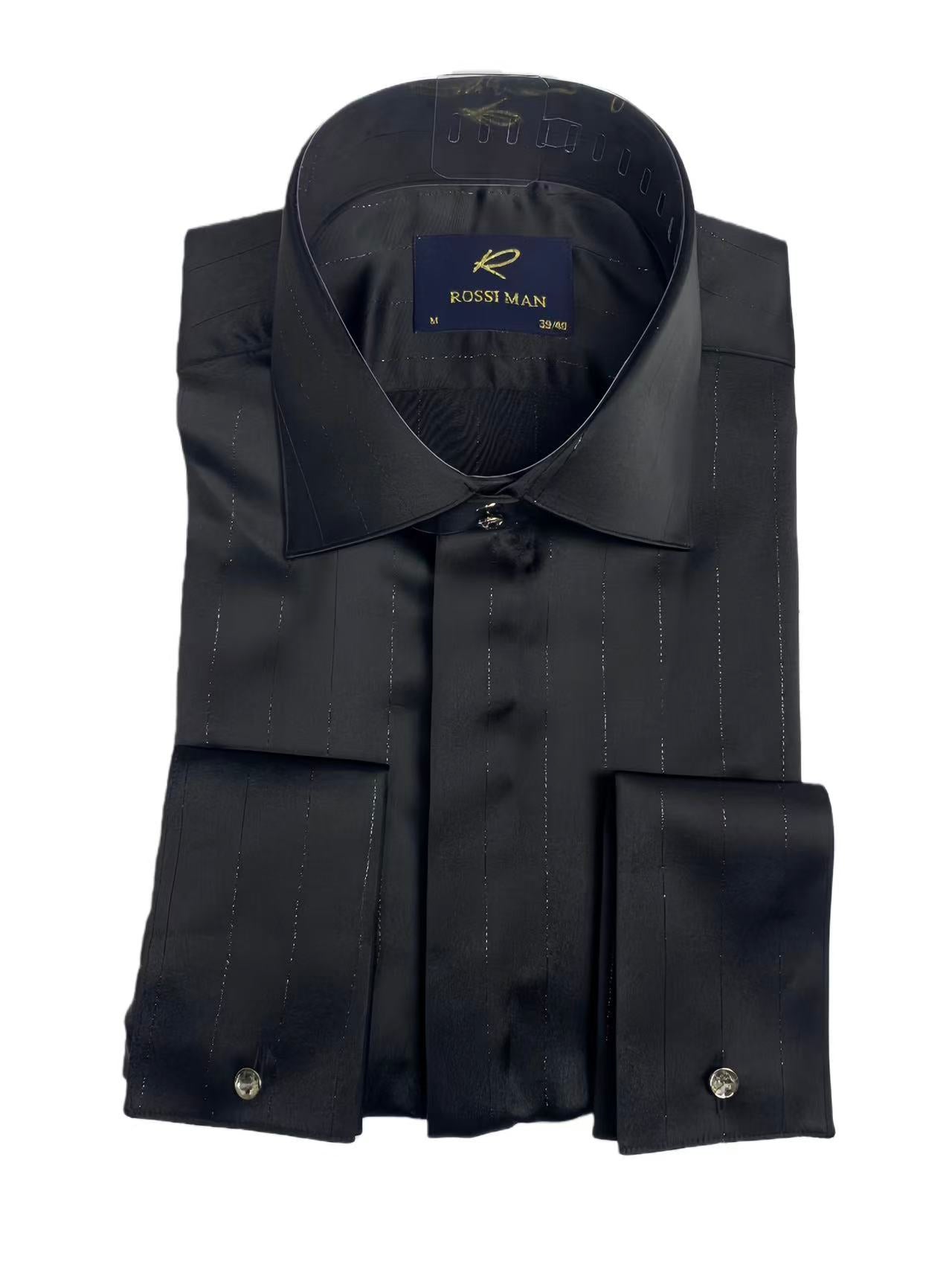 ROSSI MAN DRESS SHIRT RS11 BLACK