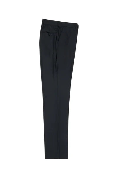Black Wide Leg Wool Dress Pant 2586/2576 by Tiglio Luxe TIG1001