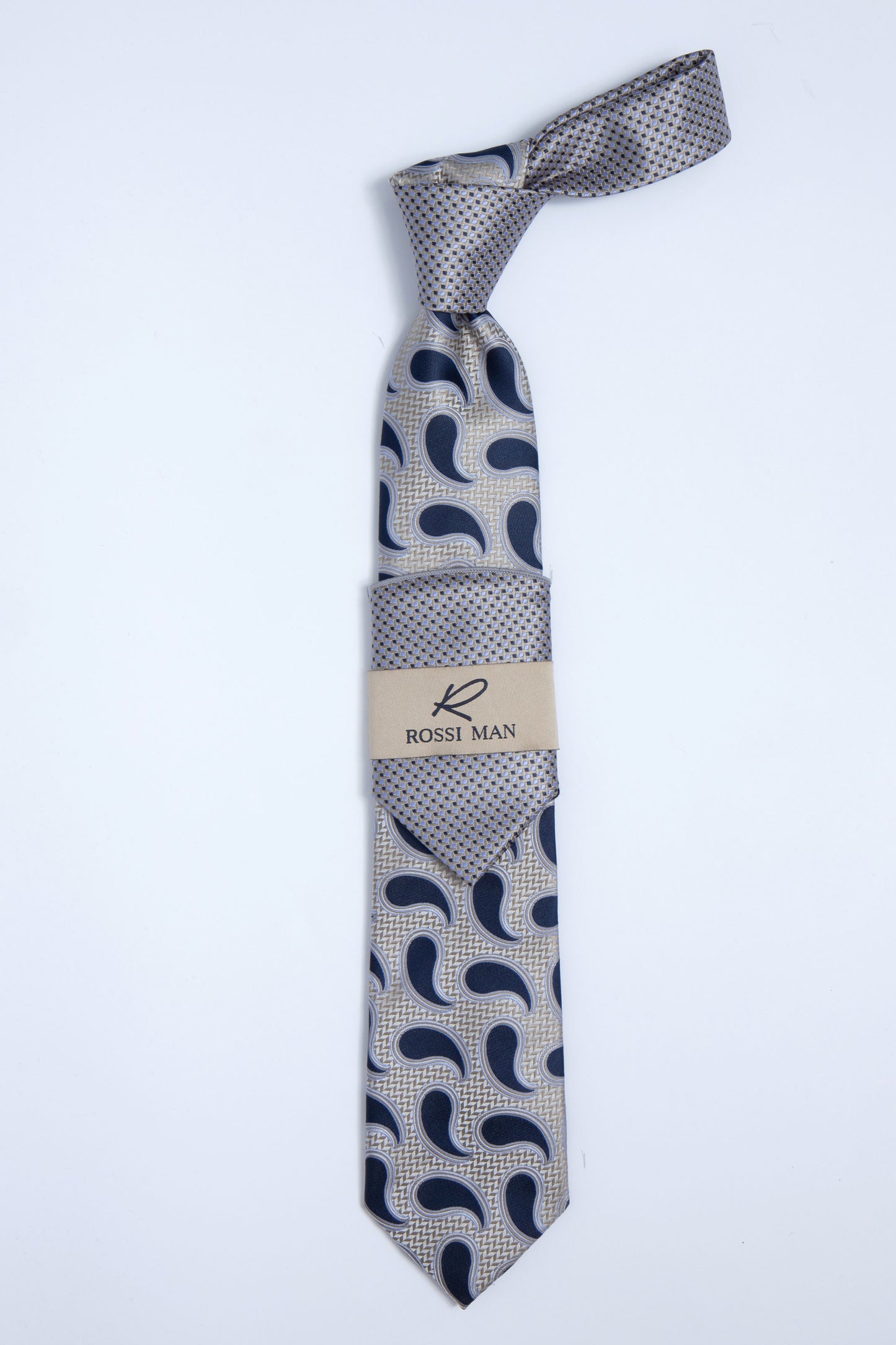 Rossi Man Tie and Pocket Round TT205-6