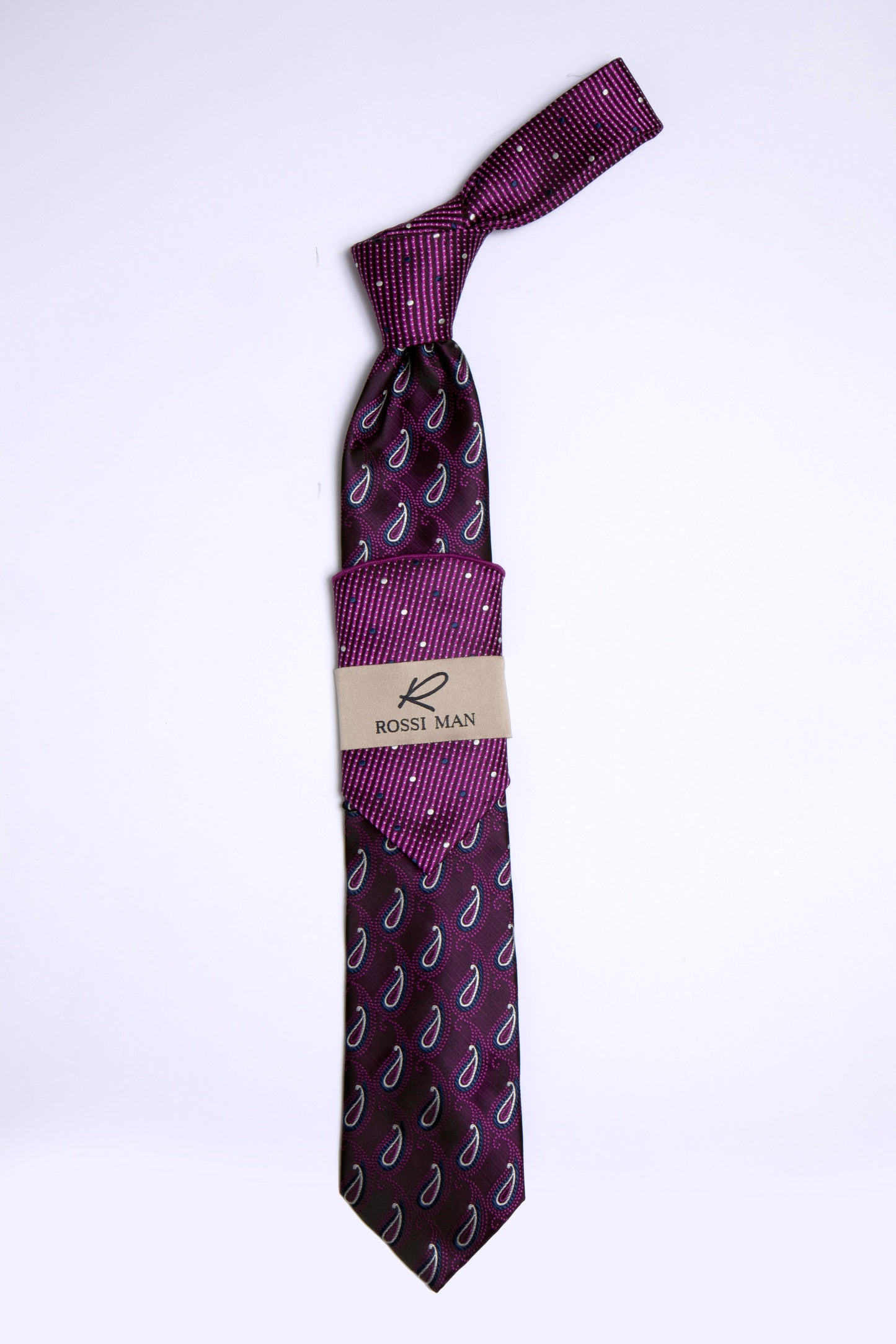 Rossi Man Tie and Pocket Round TT259-2