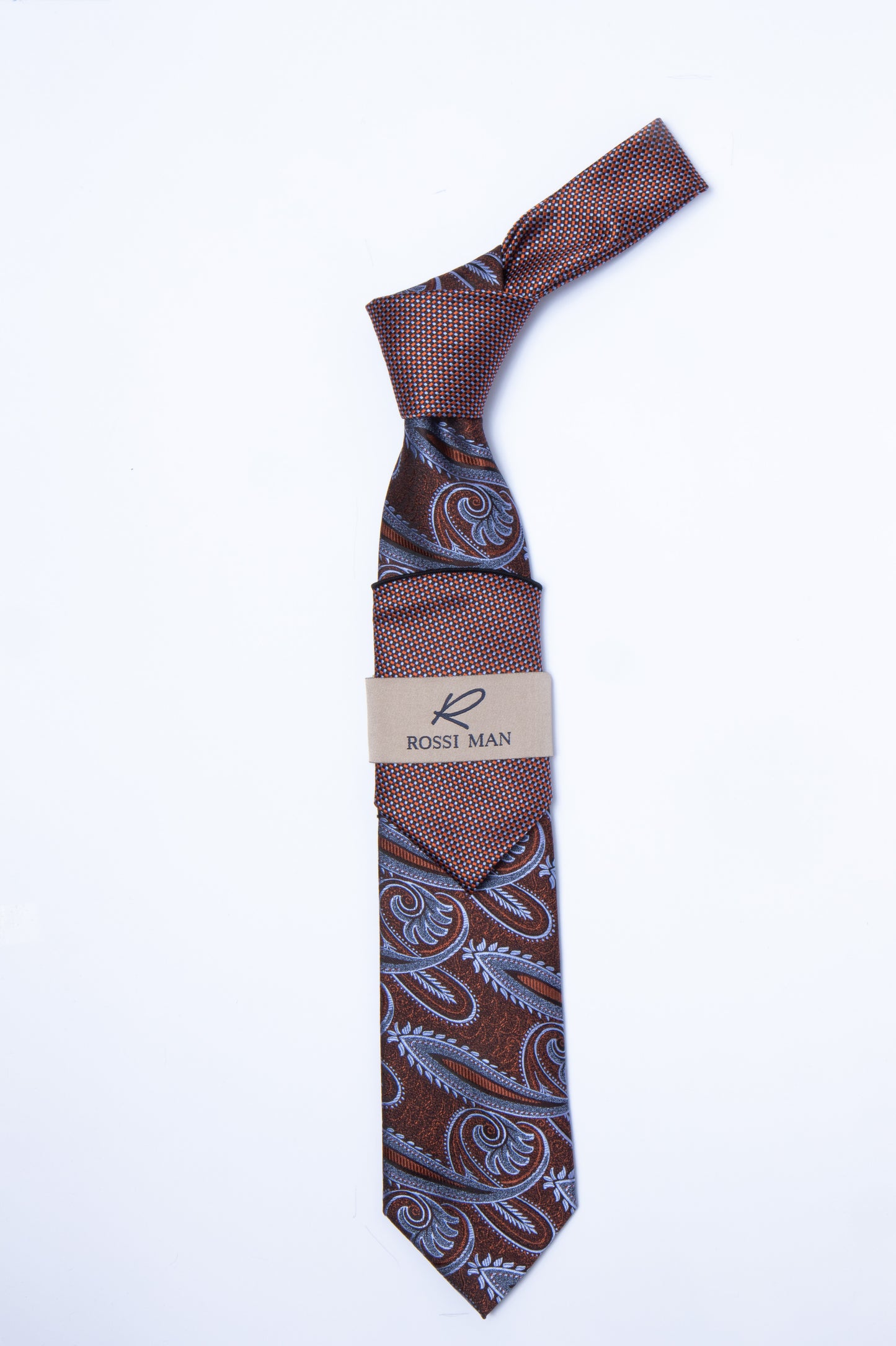 Rossi Man Tie and Pocket Round TT318-7