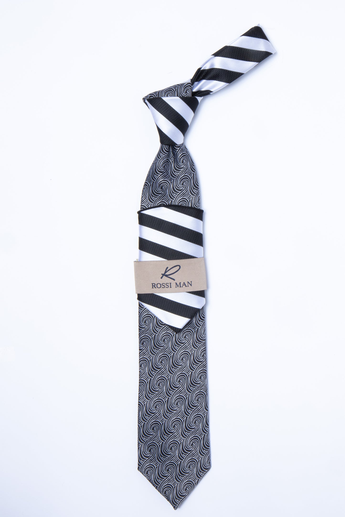 Rossi Man Tie and Pocket Round TT326-1
