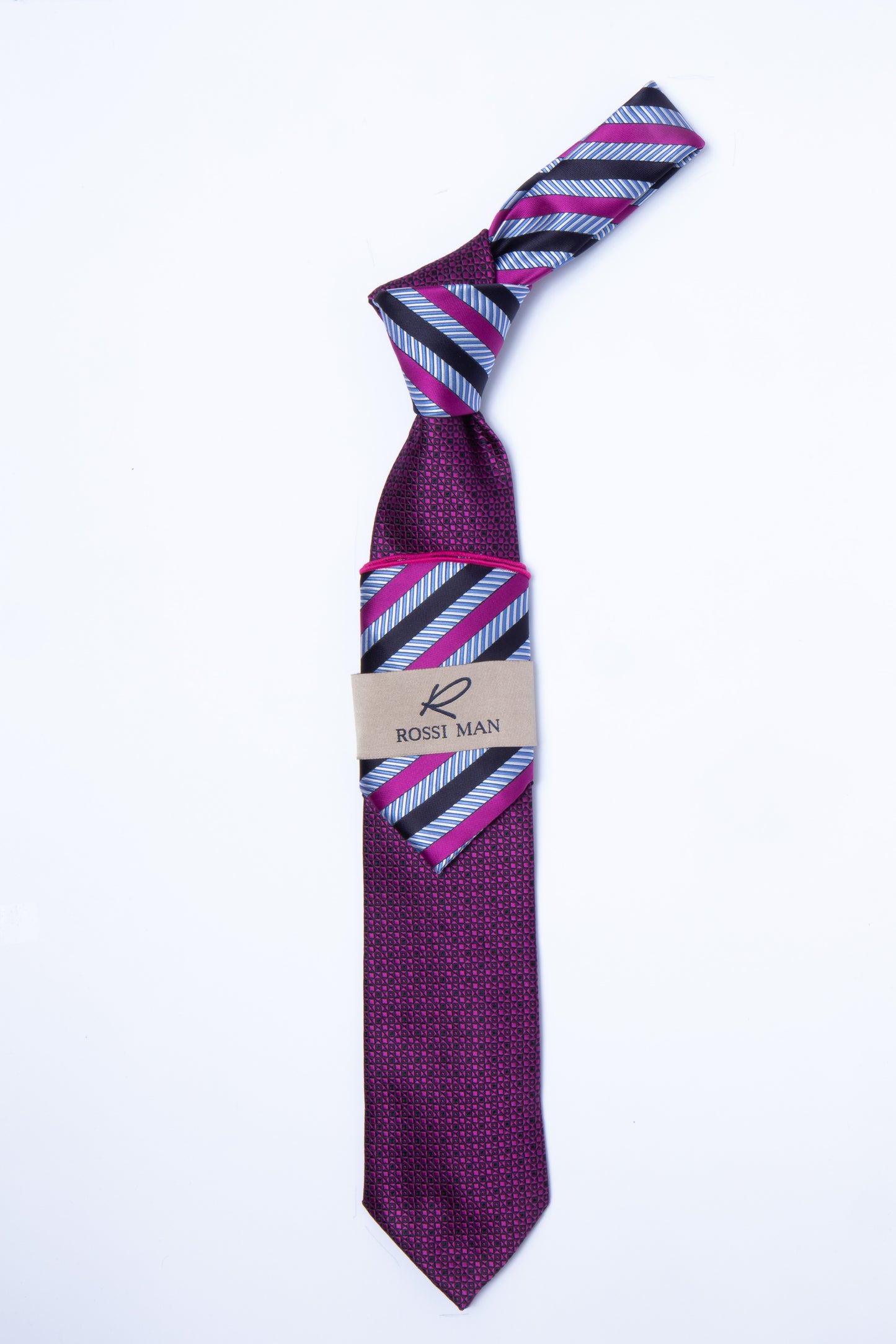 Rossi Man Tie and Pocket Round TT327-1
