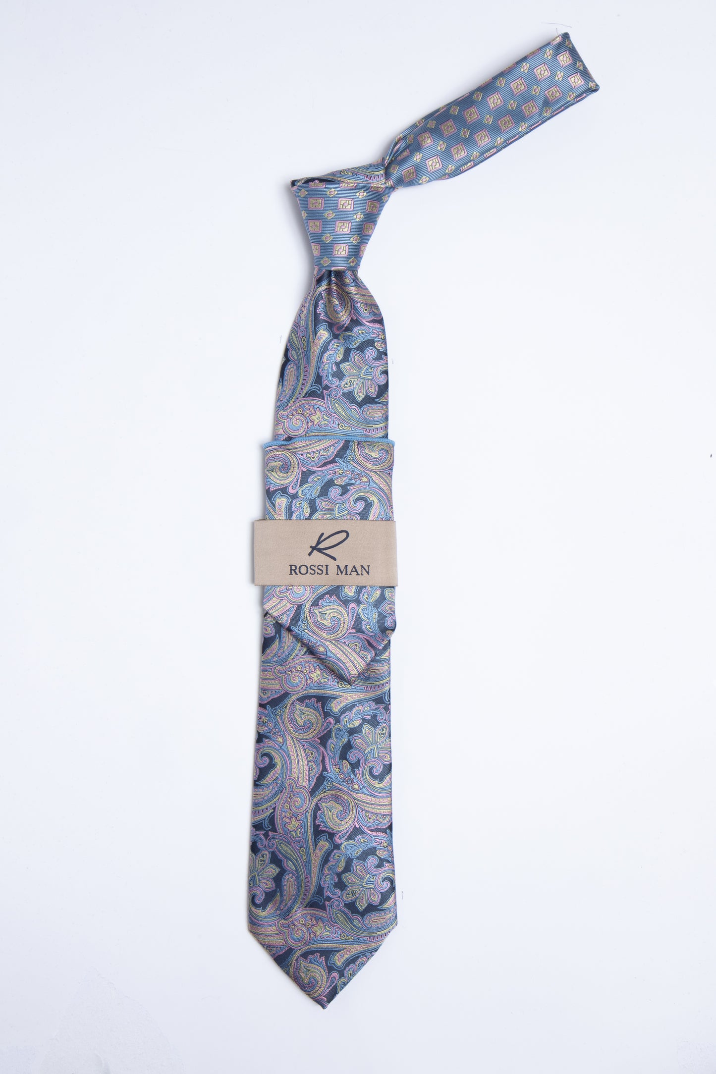 Rossi Man Tie and Pocket Round TT368-3