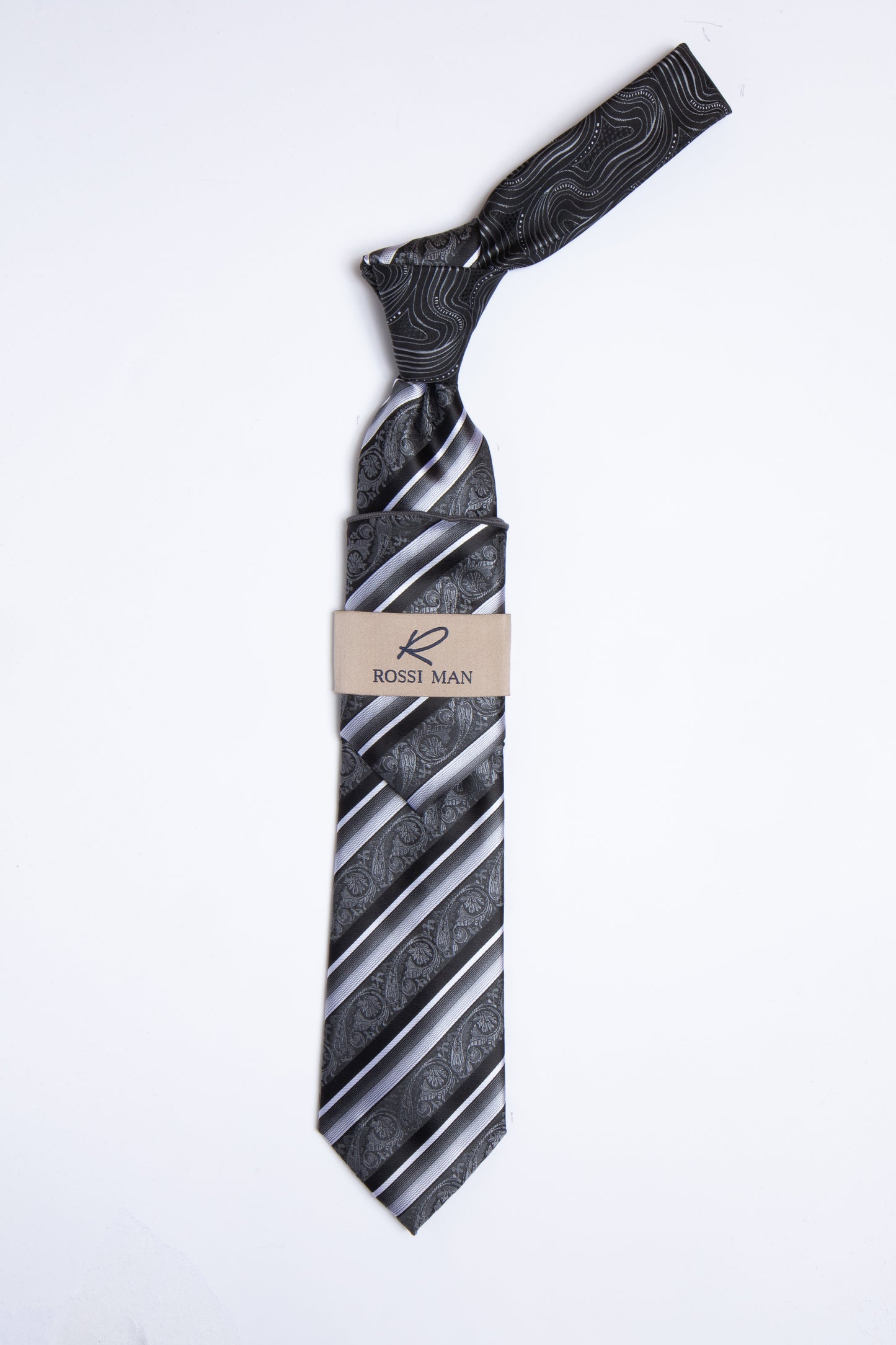 Rossi Man Tie and Pocket Round TT369-2