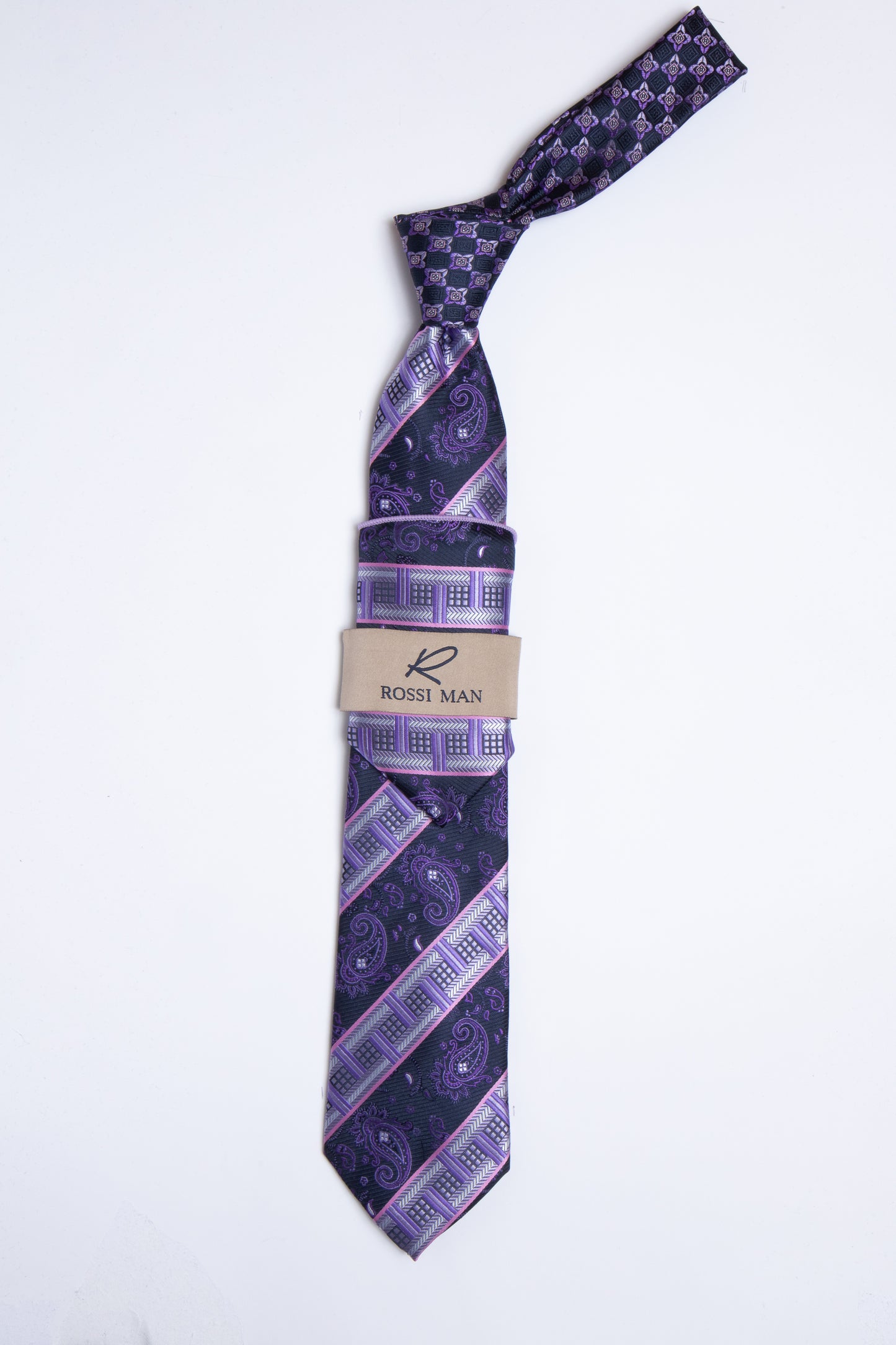 Rossi Man Tie and Pocket Round TT372-1