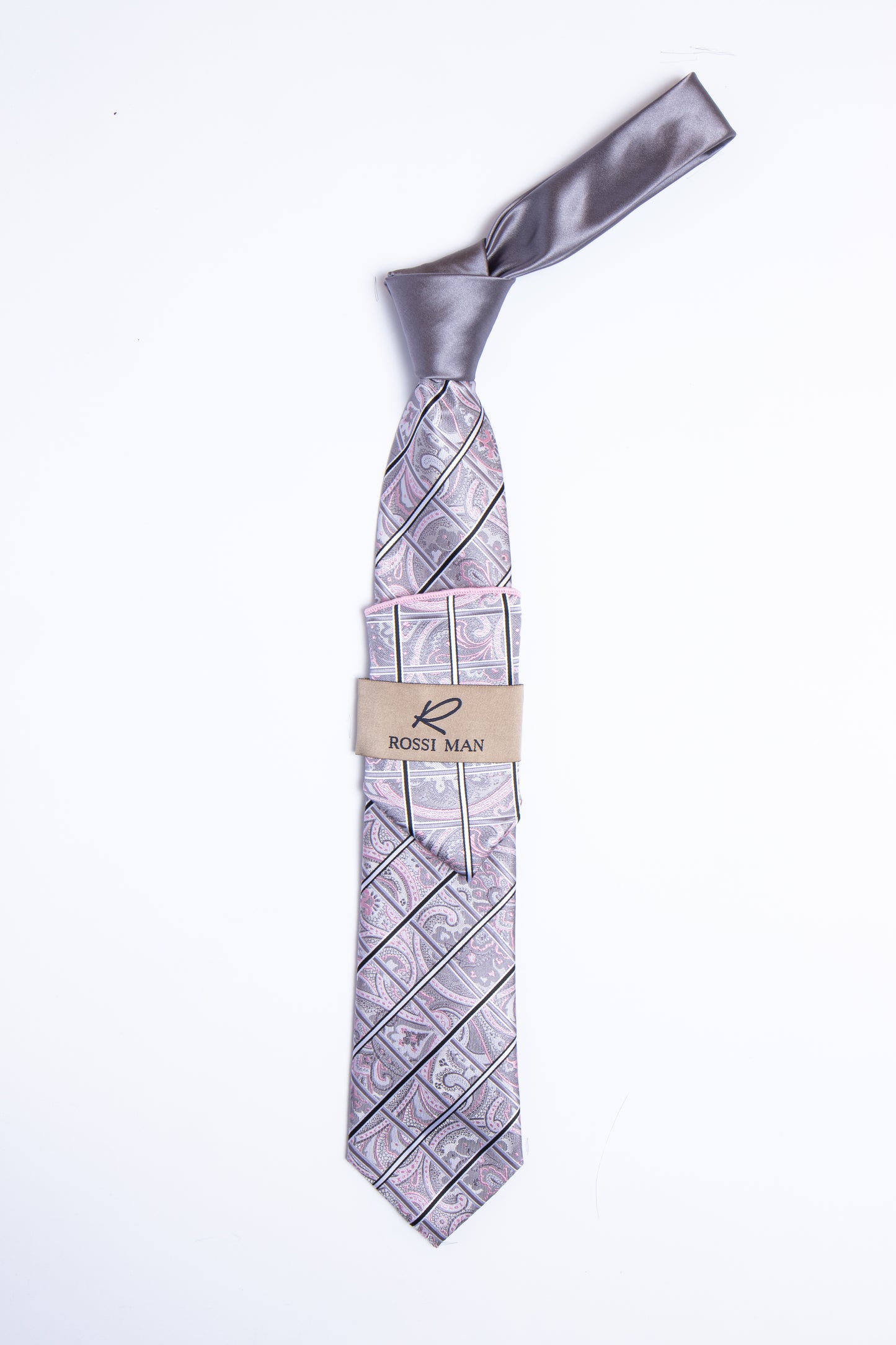 Rossi Man Tie and Pocket Round TT402-8