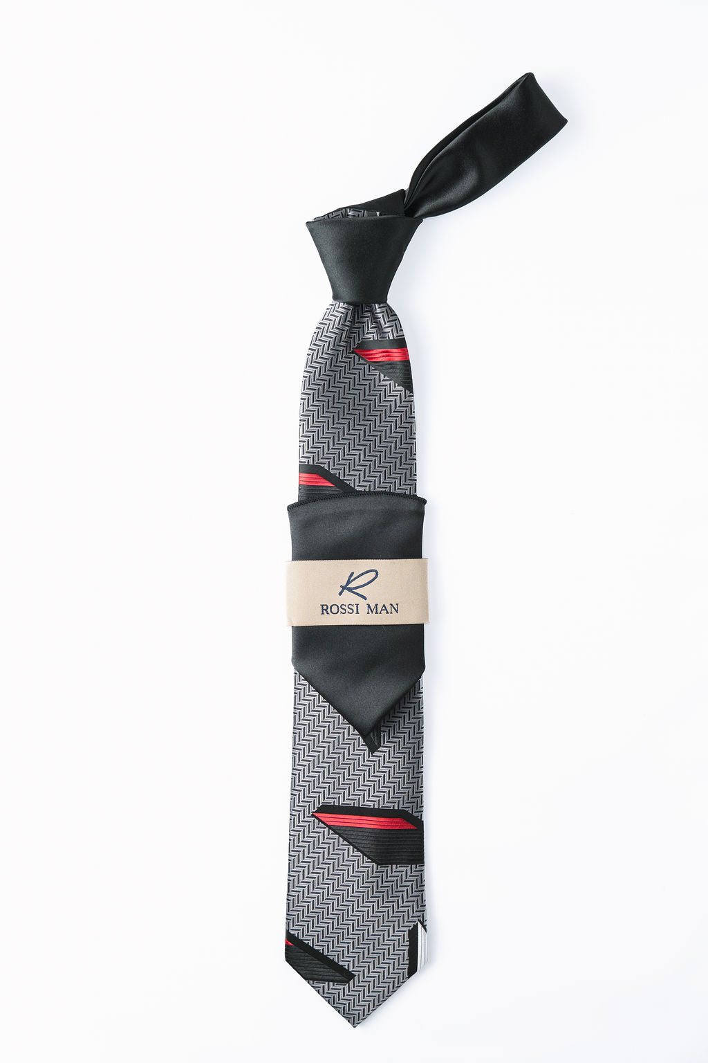 Rossi Man Tie and Pocket Round TT622-1