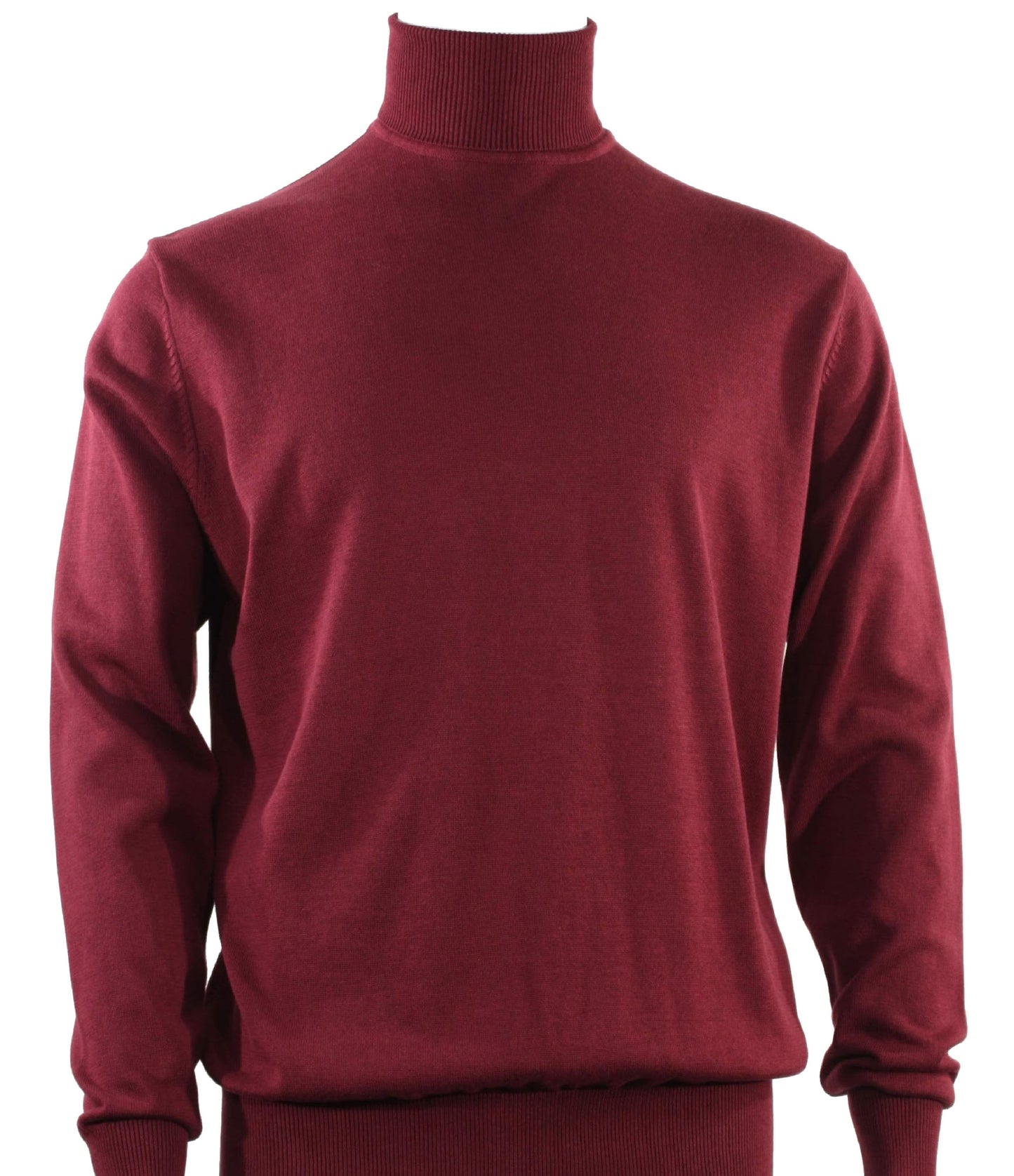 Bassiri Long Sleeve Turtleneck Sweater 631 Burgundy
