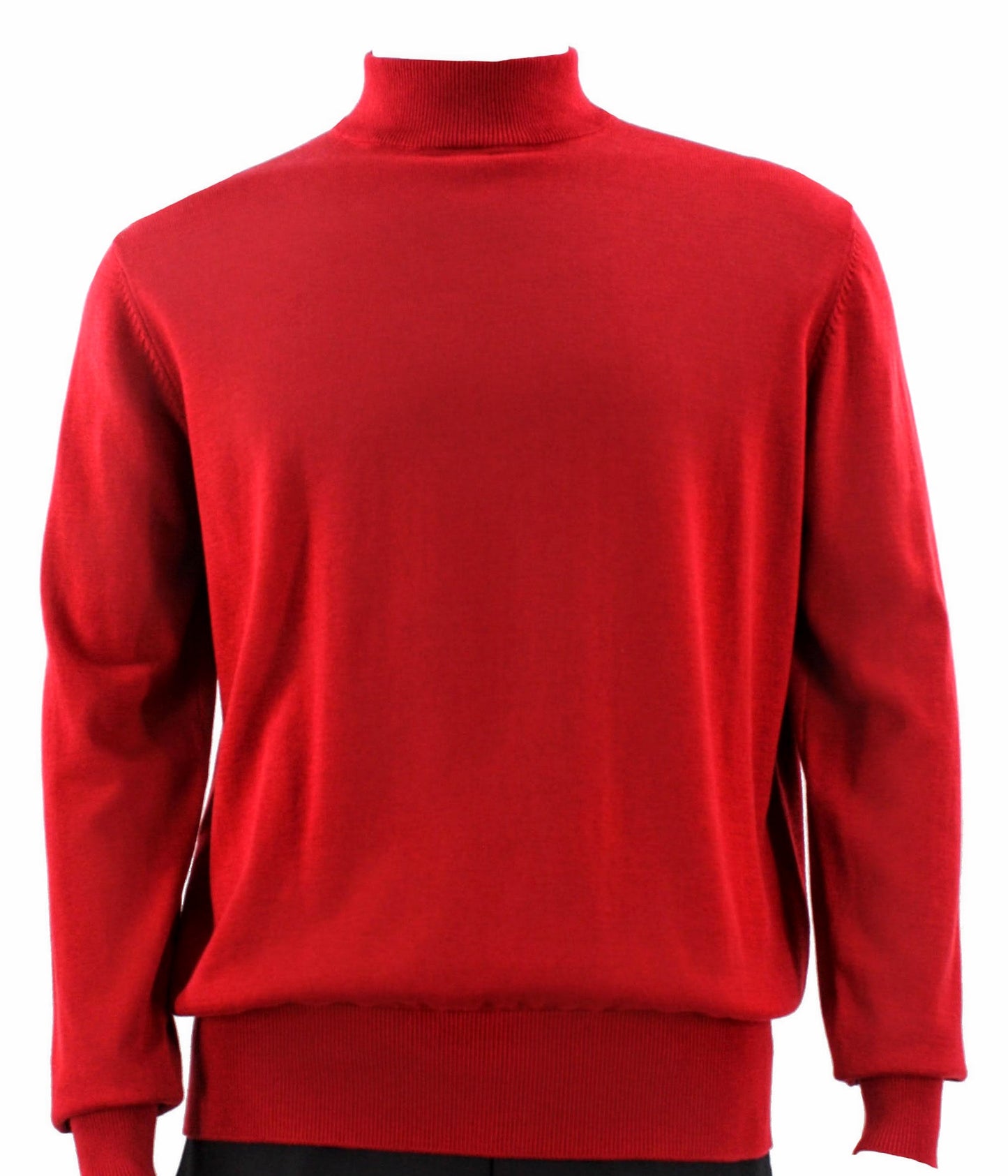 Bassiri Long Sleeve Mock Neck Sweater 630 Red