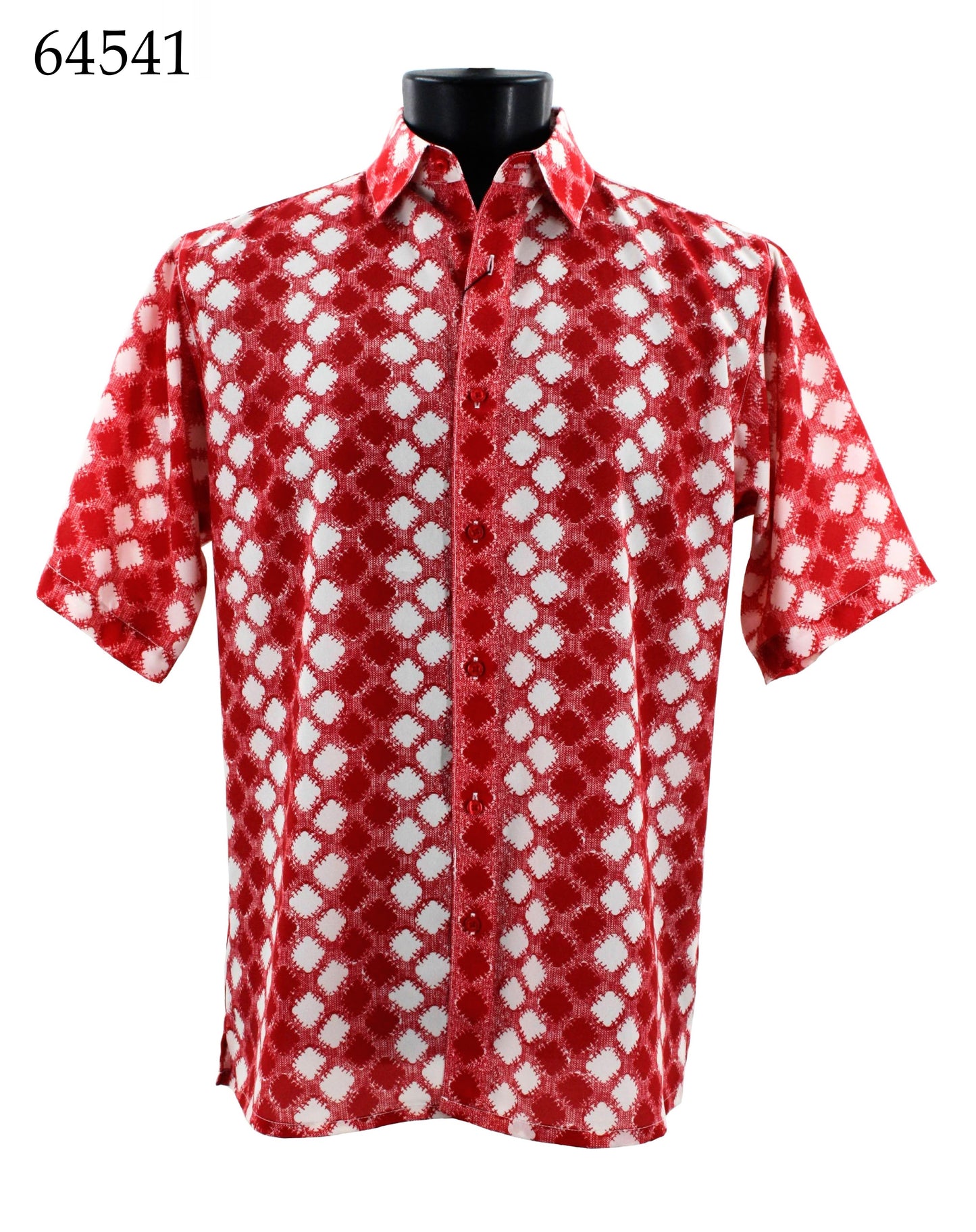 Bassiri Short Sleeve Button Down Casual Printed Shirts 64541