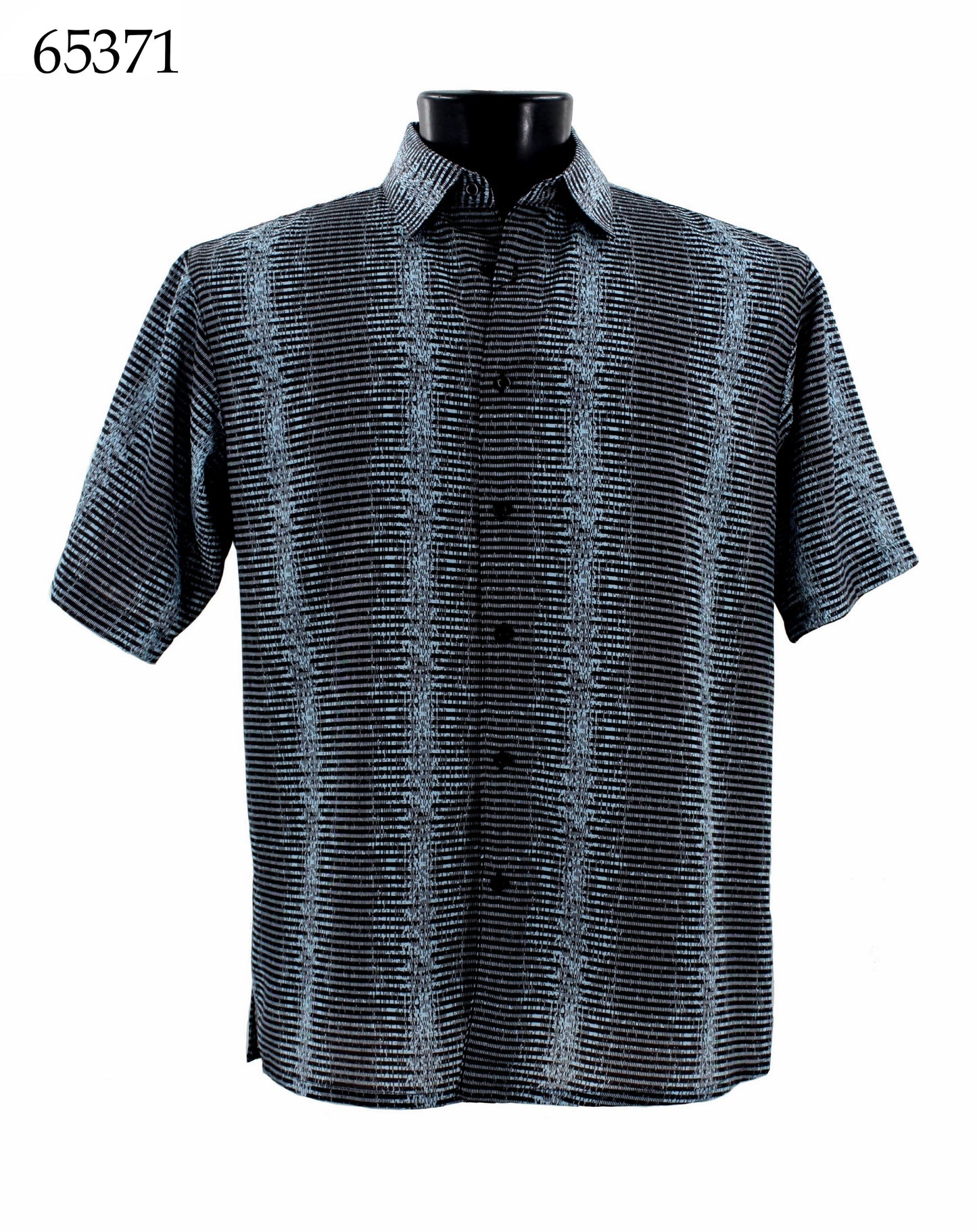 Bassiri Short Sleeve Button Down Casual Printed Shirts 65371