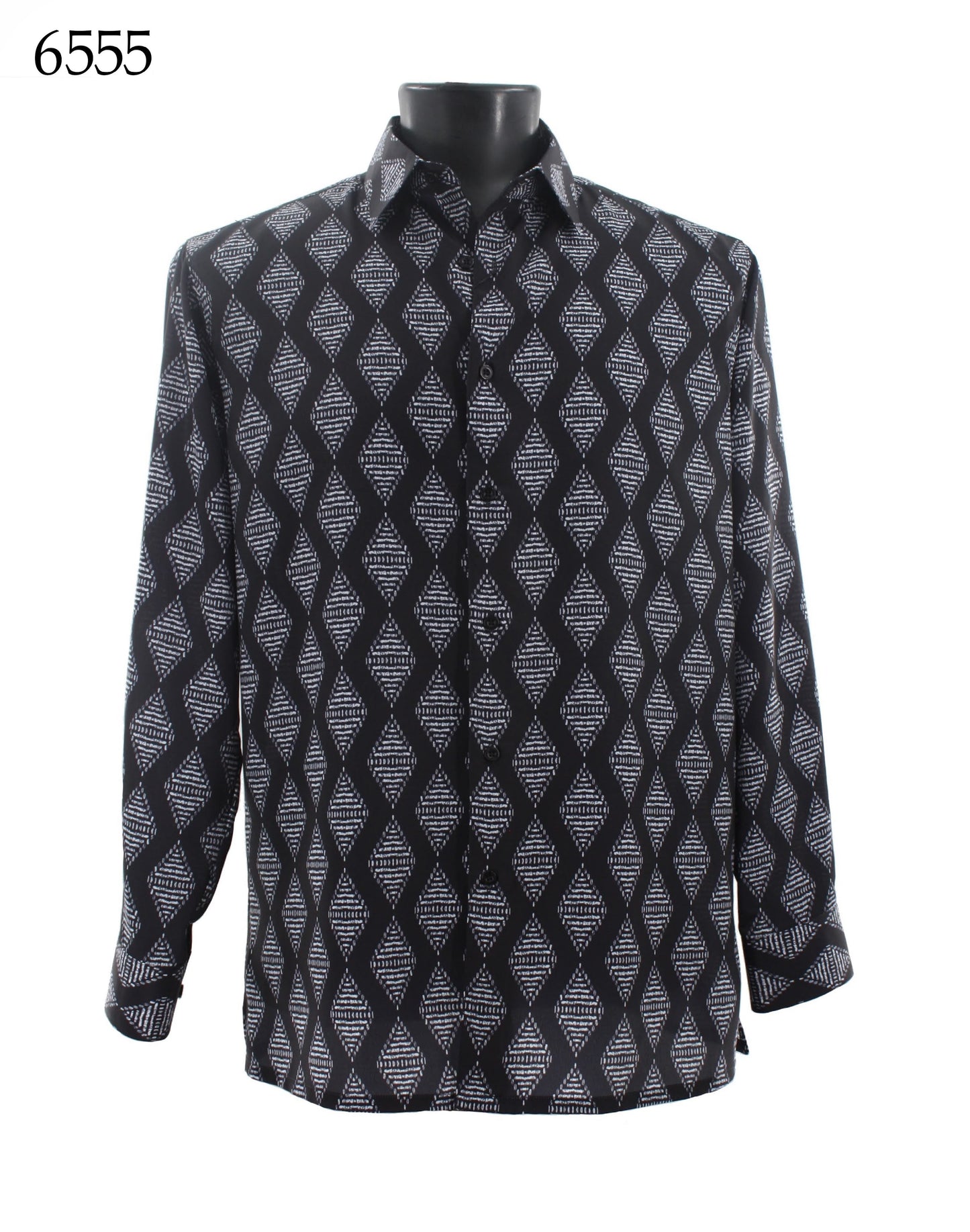 Bassiri Long Sleeve Button Down Casual Printed Shirts 6555