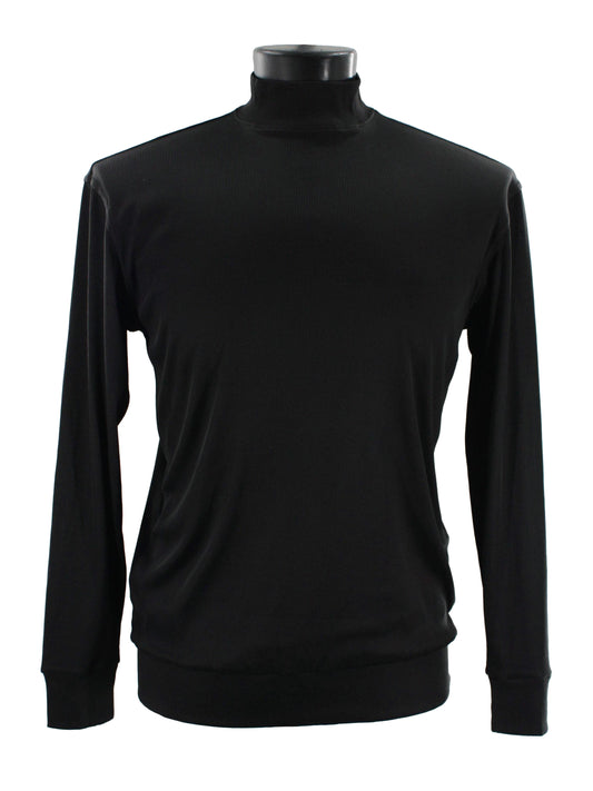 Bassiri Long Sleeve High Neck T-Shirt Style #632 Black