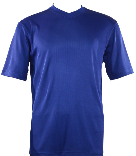 Bassiri Short Sleeve V-Neck T-Shirt Style #219 Midnight Blue