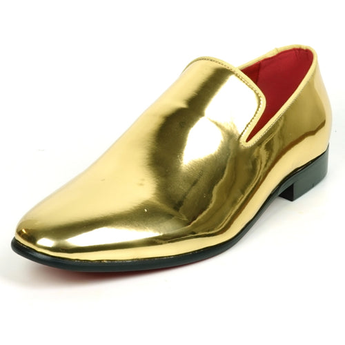 FI-7548 Gold Patent Slip On Leafer Fiesso by Aurelio Garcia