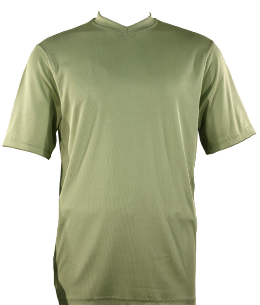 Bassiri Short Sleeve V-Neck T-Shirt Style #219 Mint