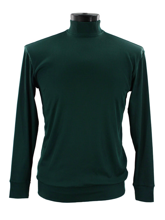 Bassiri Long Sleeve High Neck T-Shirt Style #632 Emerald Green