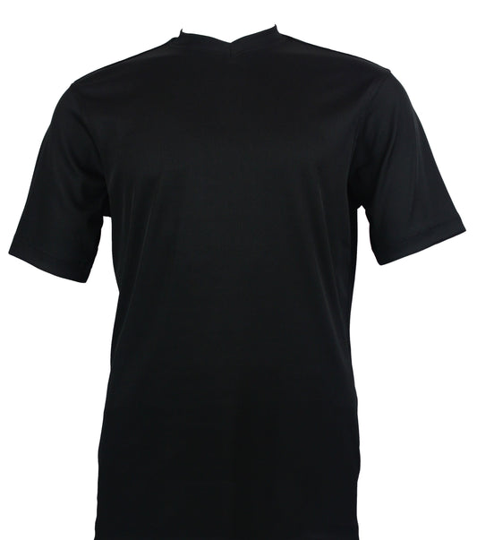 Bassiri Short Sleeve V-Neck T-Shirt Style #219 Black