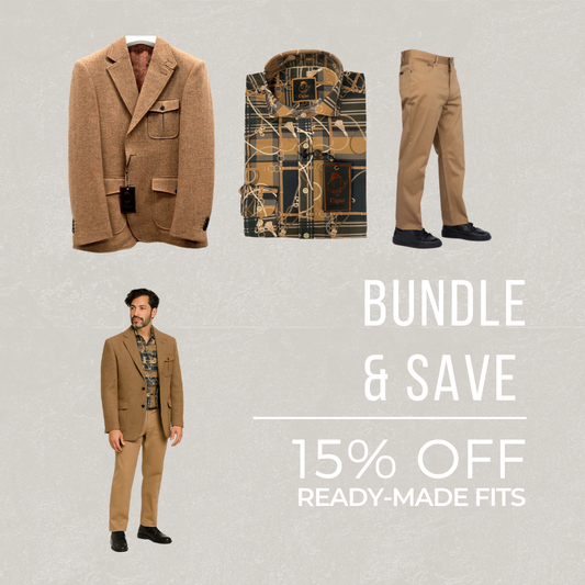 Khaki Blazer & Signature Print Shirt Set – Cigar x Prestige