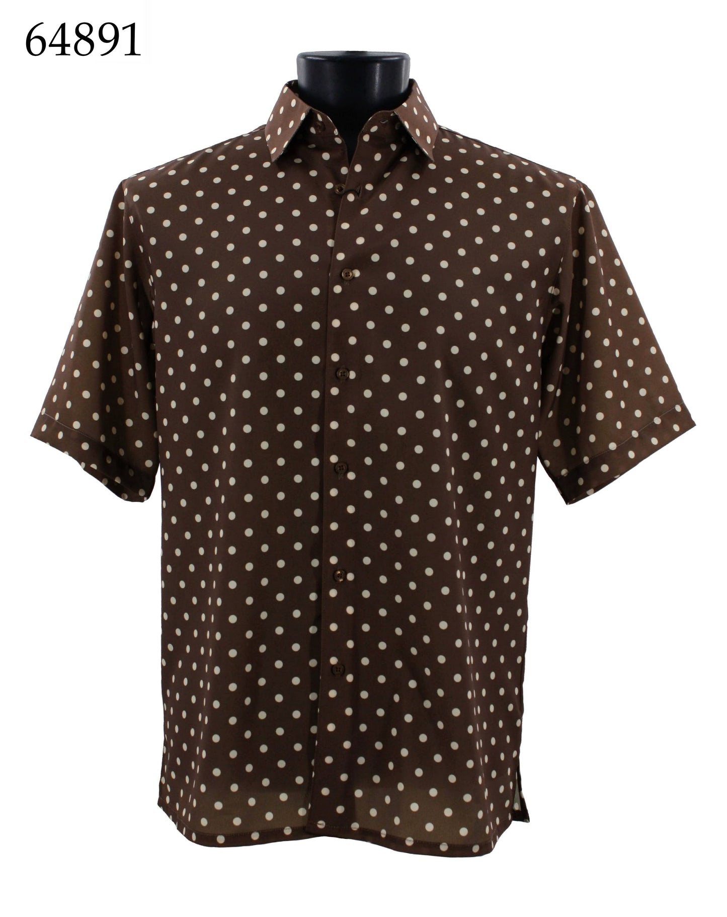 Bassiri Short Sleeve Button Down Casual Printed Shirts 64891