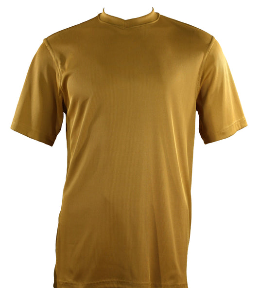 Bassiri Short Sleeve V-Neck T-Shirt Style #219 Gold