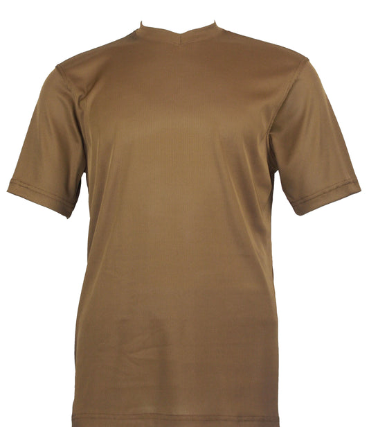 Bassiri Short Sleeve V-Neck T-Shirt Style #219 Cappuccino
