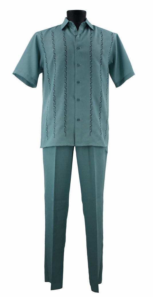 Bassiri 2-Piece Walking Suit Sets A 139 Light Teal