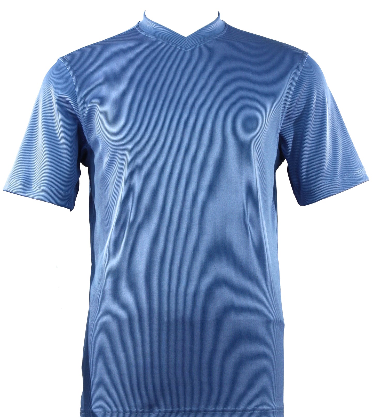 Bassiri Short Sleeve V-Neck T-Shirt Style #219 Blue