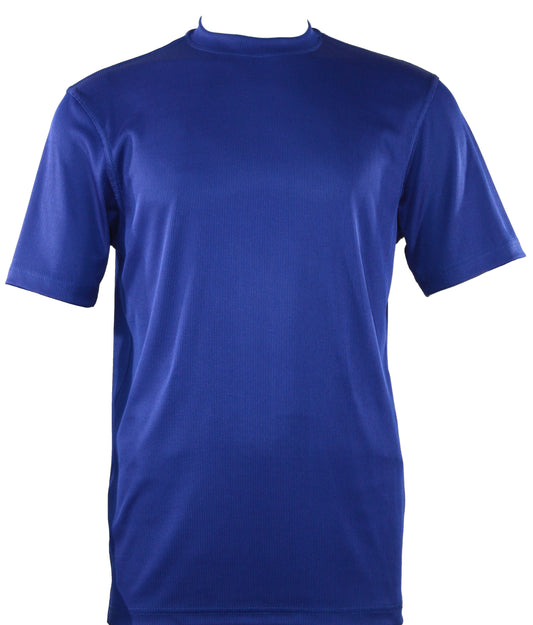Bassiri Short Sleeve Mock Neck T-Shirt Style #218 Midnight Blue